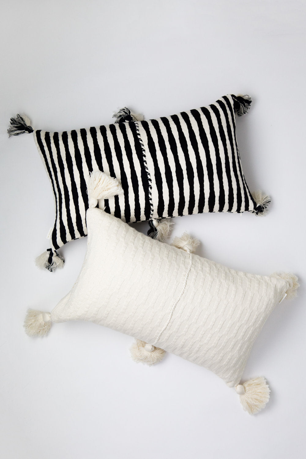 Antigua Pillow (Black & Ivory)