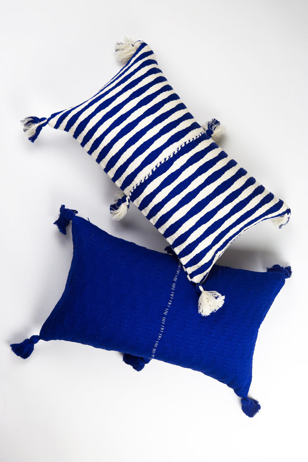 Antigua Pillow (Royal Blue Stripe)