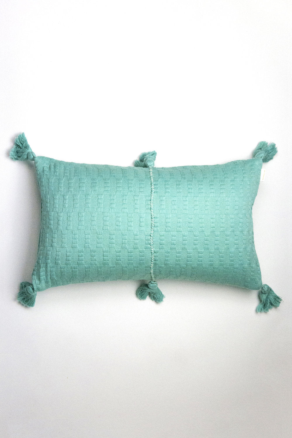 Antigua Pillow (Faded Aqua Striped)