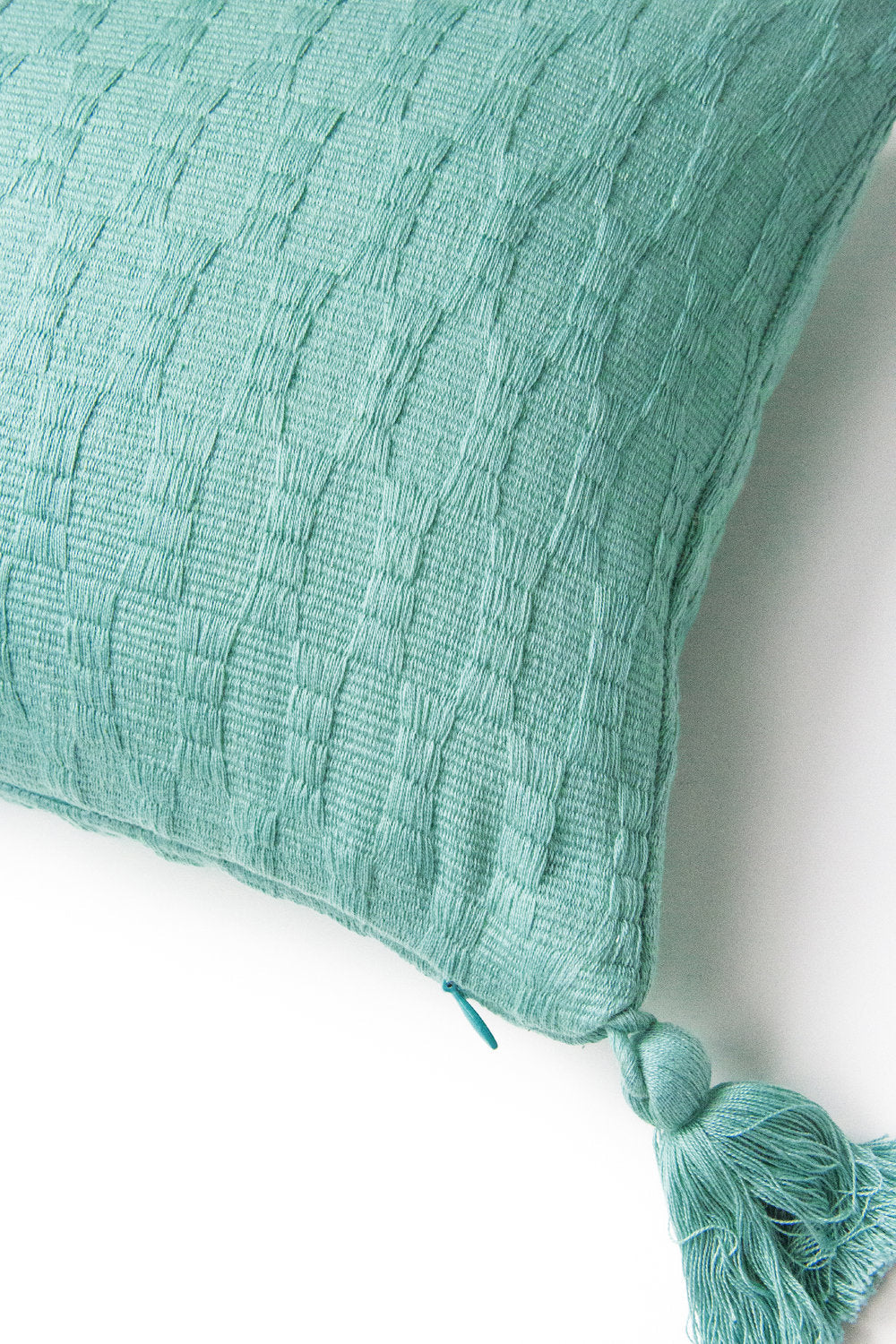 Antigua Pillow (Faded Aqua Striped)
