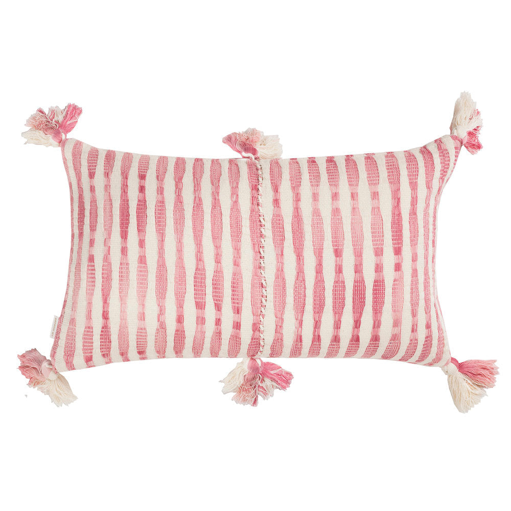 Antigua Pillow (Faded Pink Stripe)