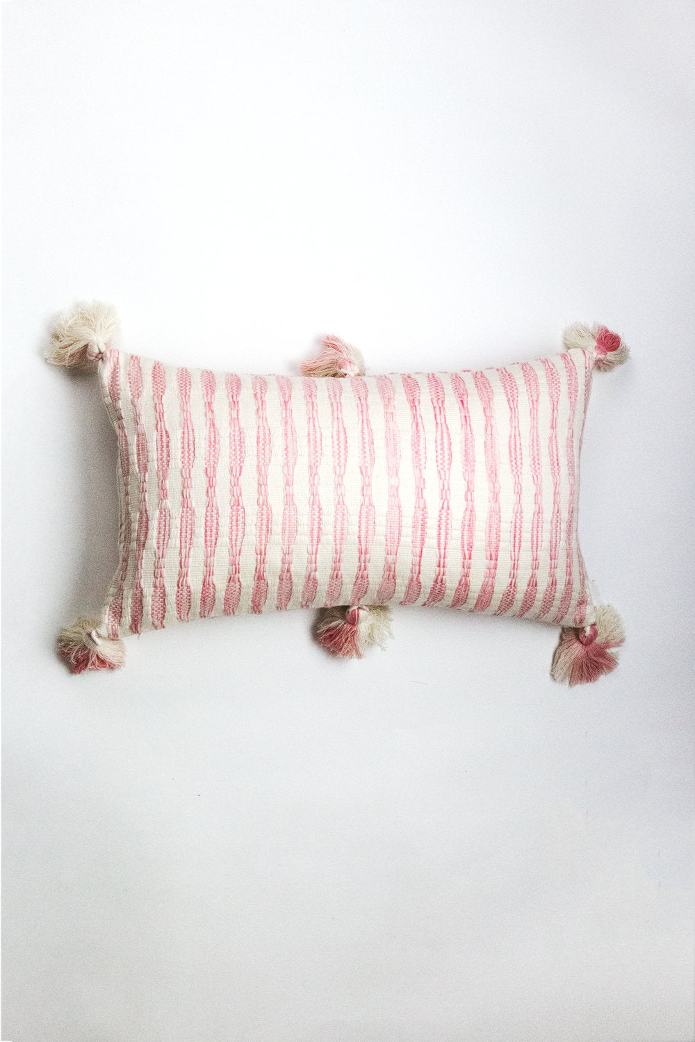 Antigua Pillow (Faded Pink Stripe)