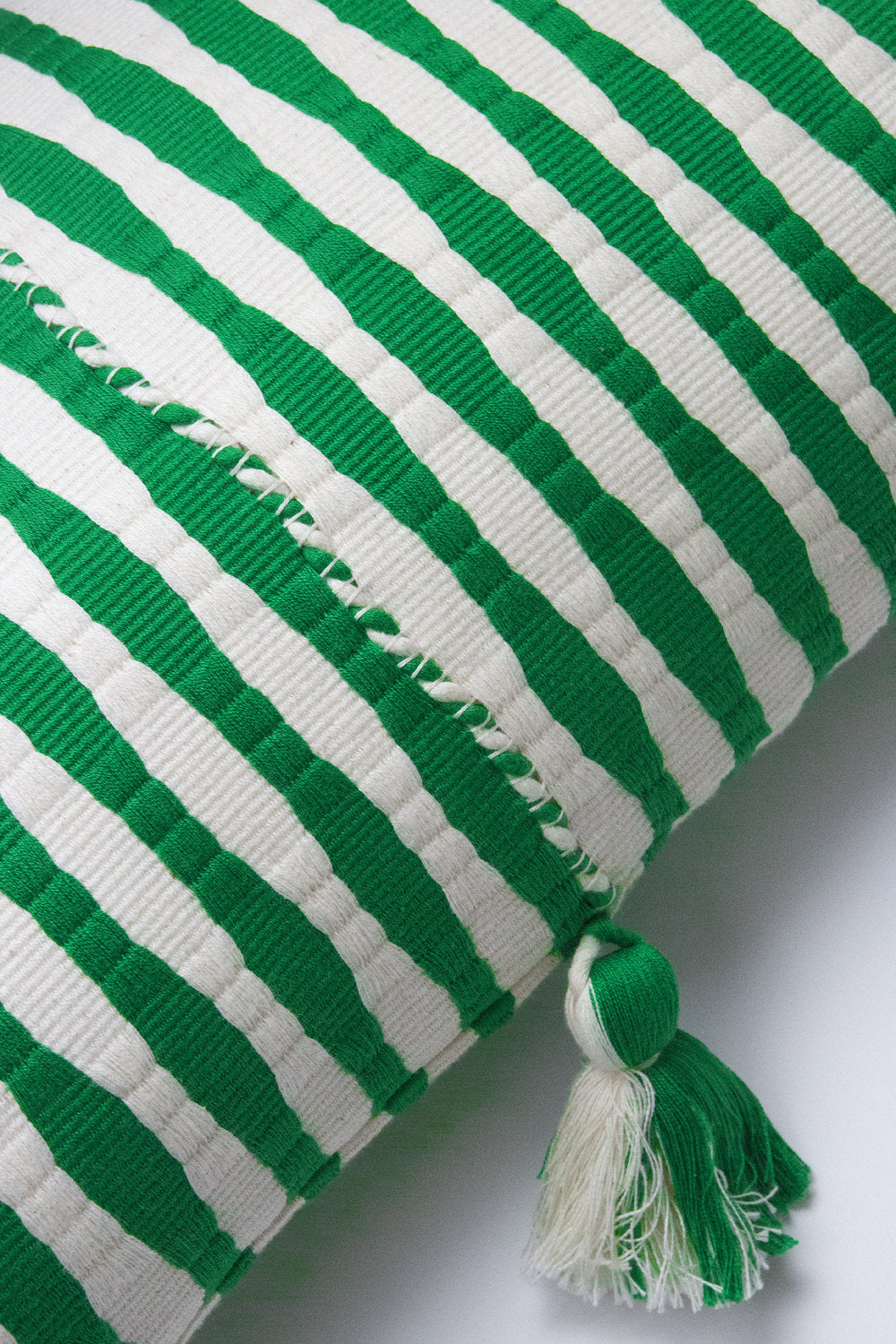 Antigua Pillow (Grass Green Stripe)