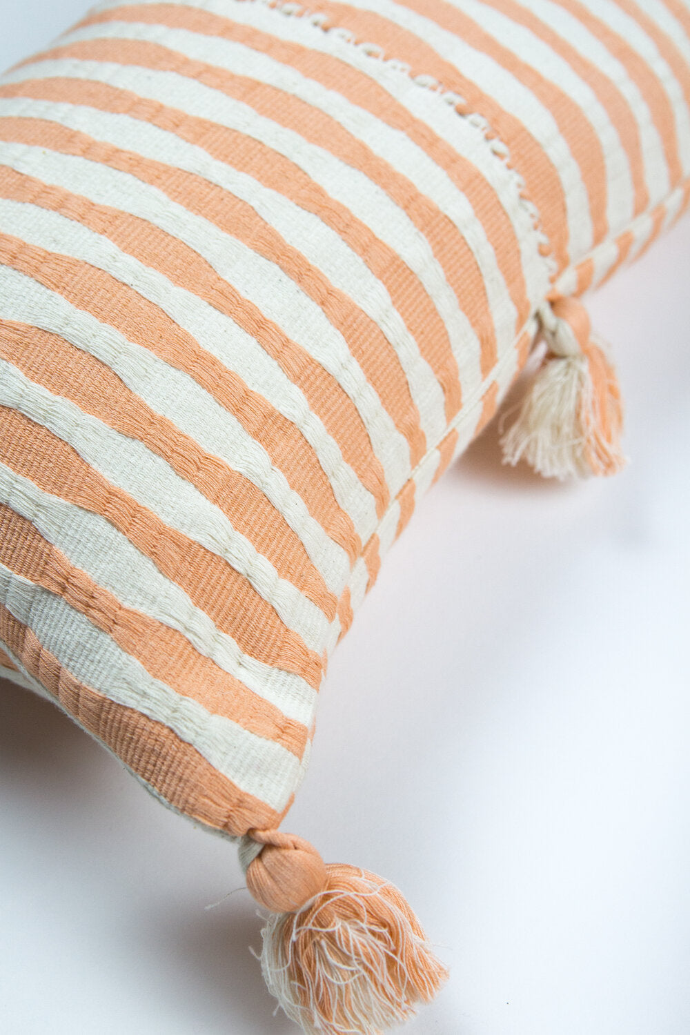 Antigua Pillow (Peach Stripe)