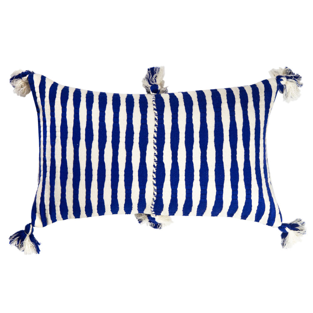 Antigua Pillow (Royal Blue Stripe)