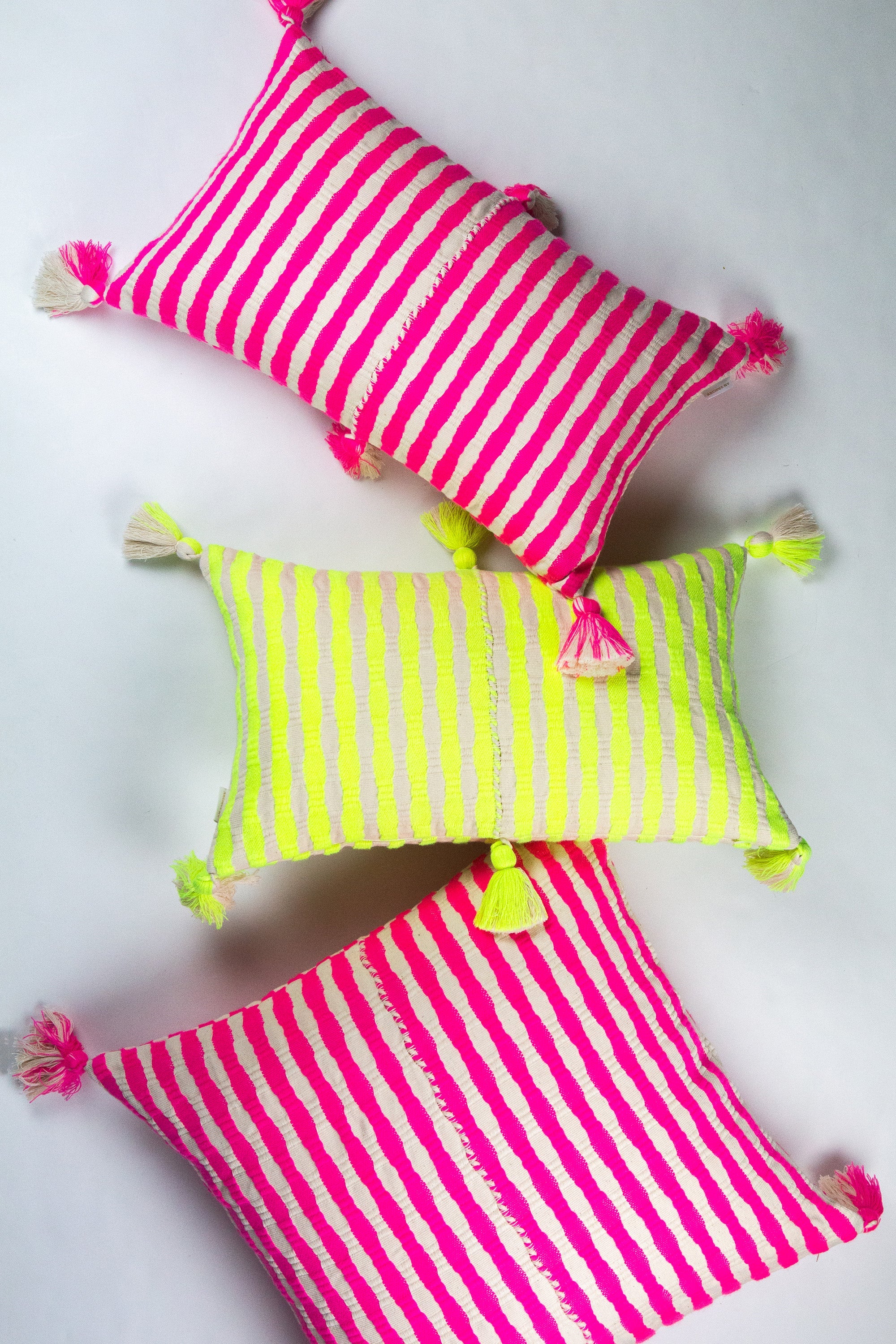 Antigua Pillow (Neon Pink & Yellow)