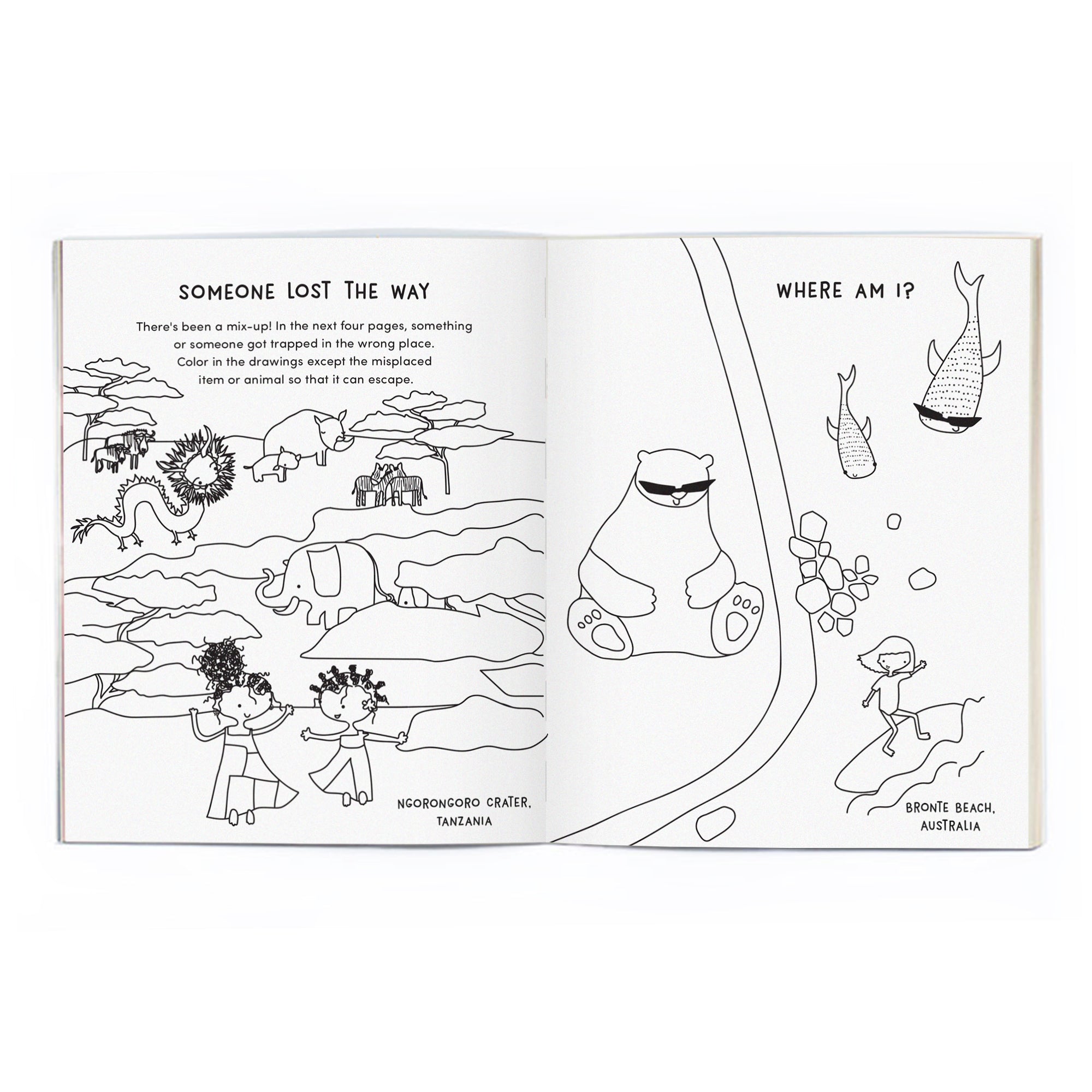Around the World Coloring Book