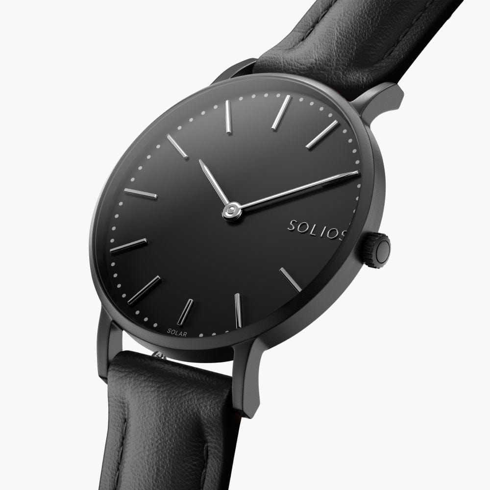 Black Solar Classic (Black Eco Vegan Leather)