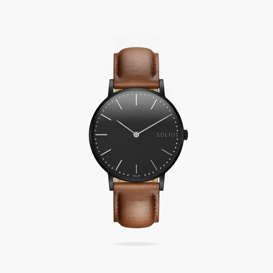 Black Solar Classic (Brown Eco Vegan Leather)