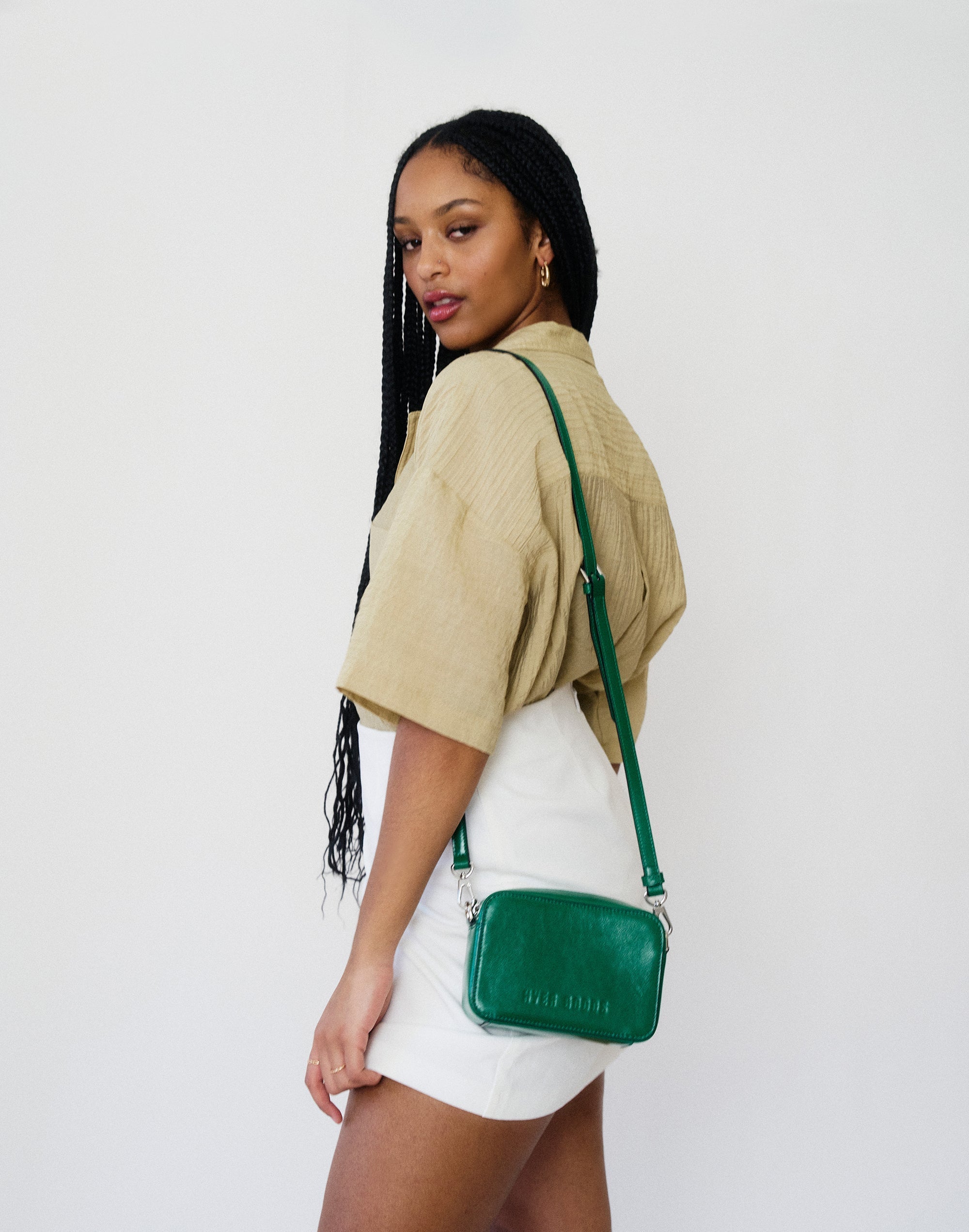 Luxe Camera Bag (Glazed Green)