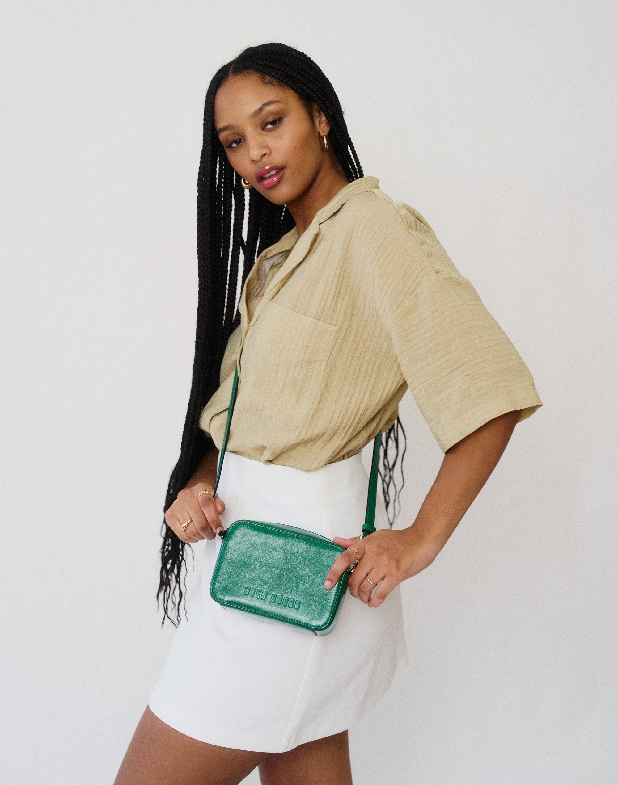 Luxe Camera Bag (Glazed Green)