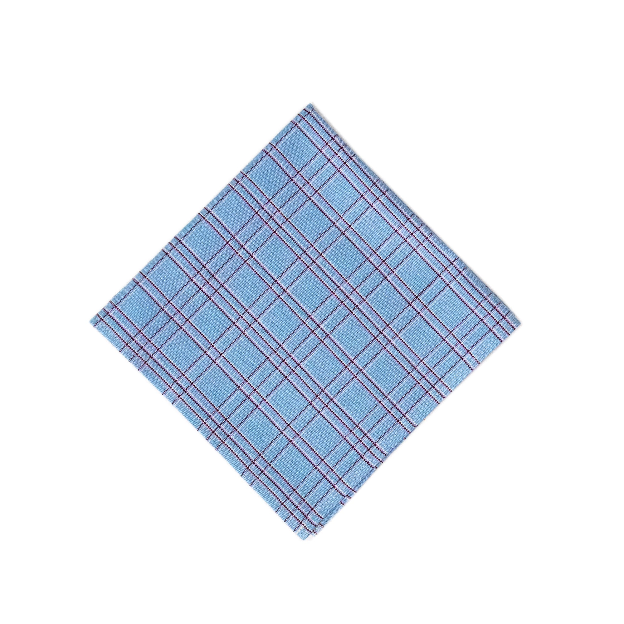 Chiapas Plaid Light Blue Napkins