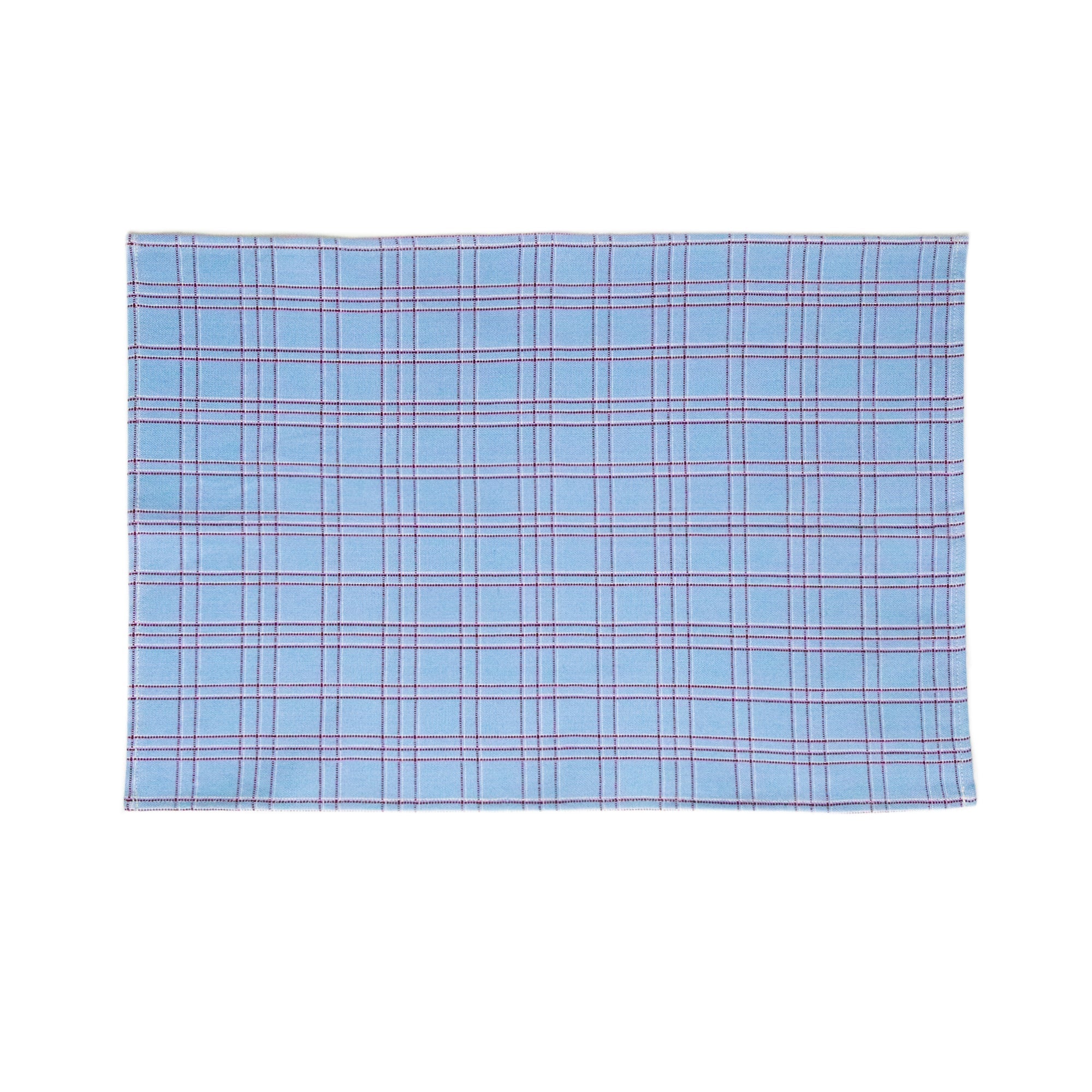 Chiapas Plaid Light Blue Placemat