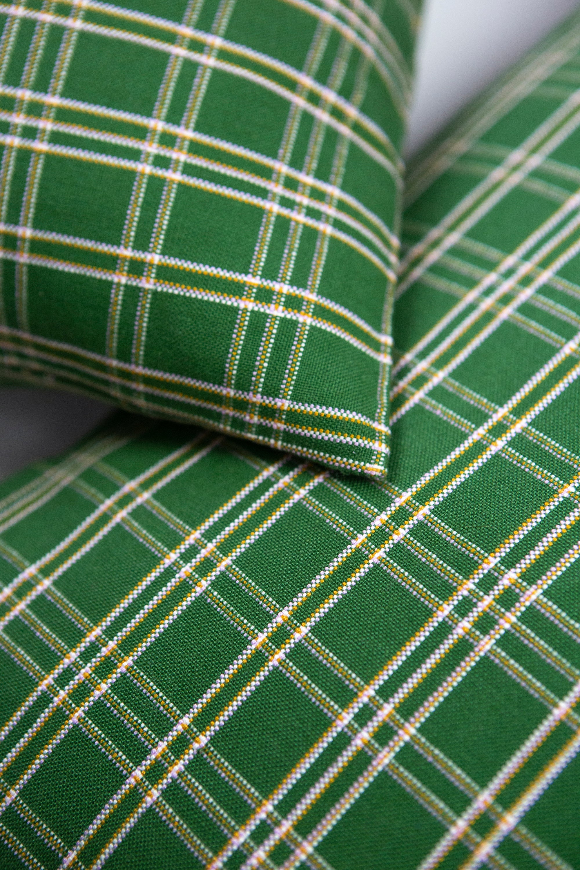 Chiapas Plaid Forest Green Pillows