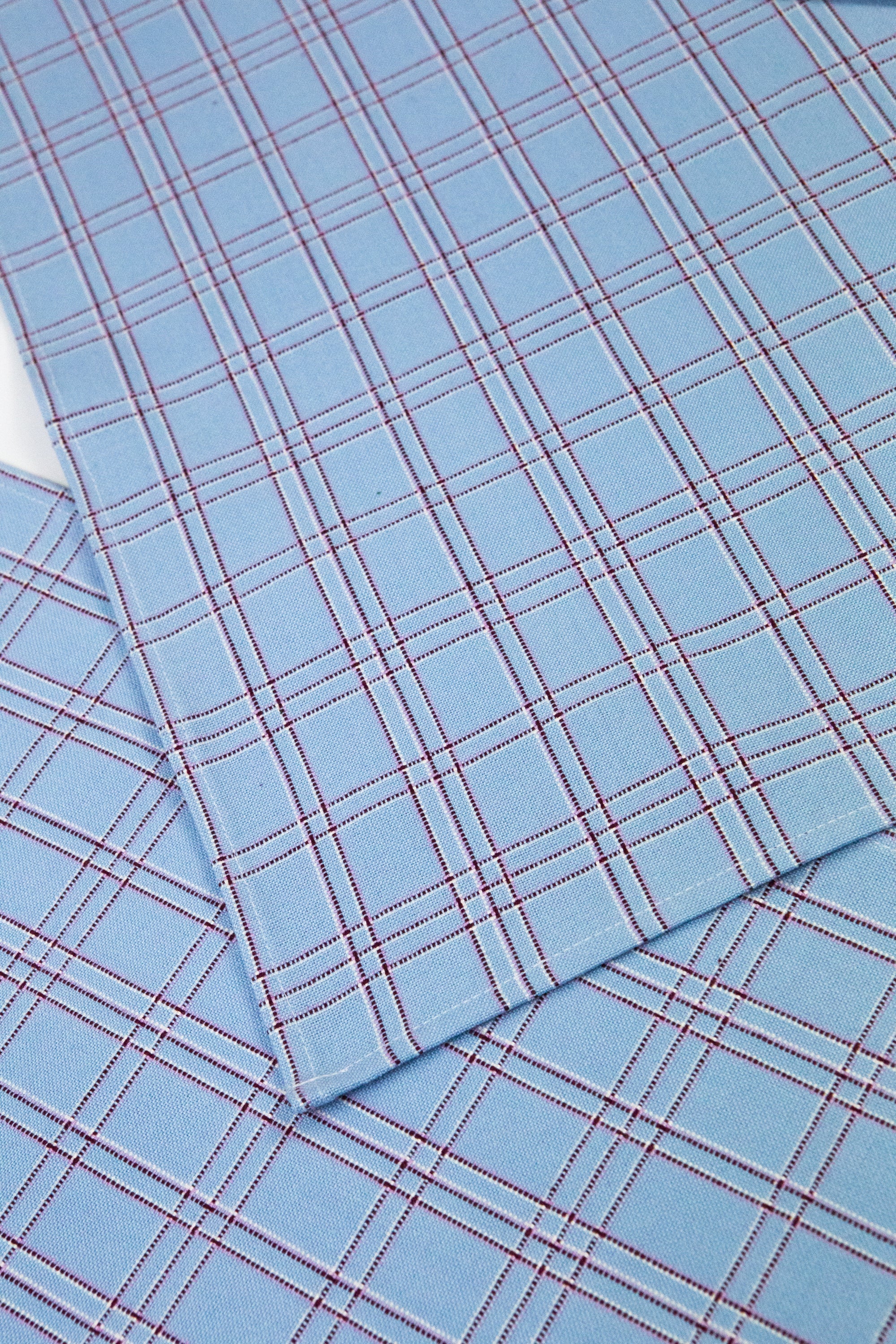 Chiapas Plaid Light Blue Placemat