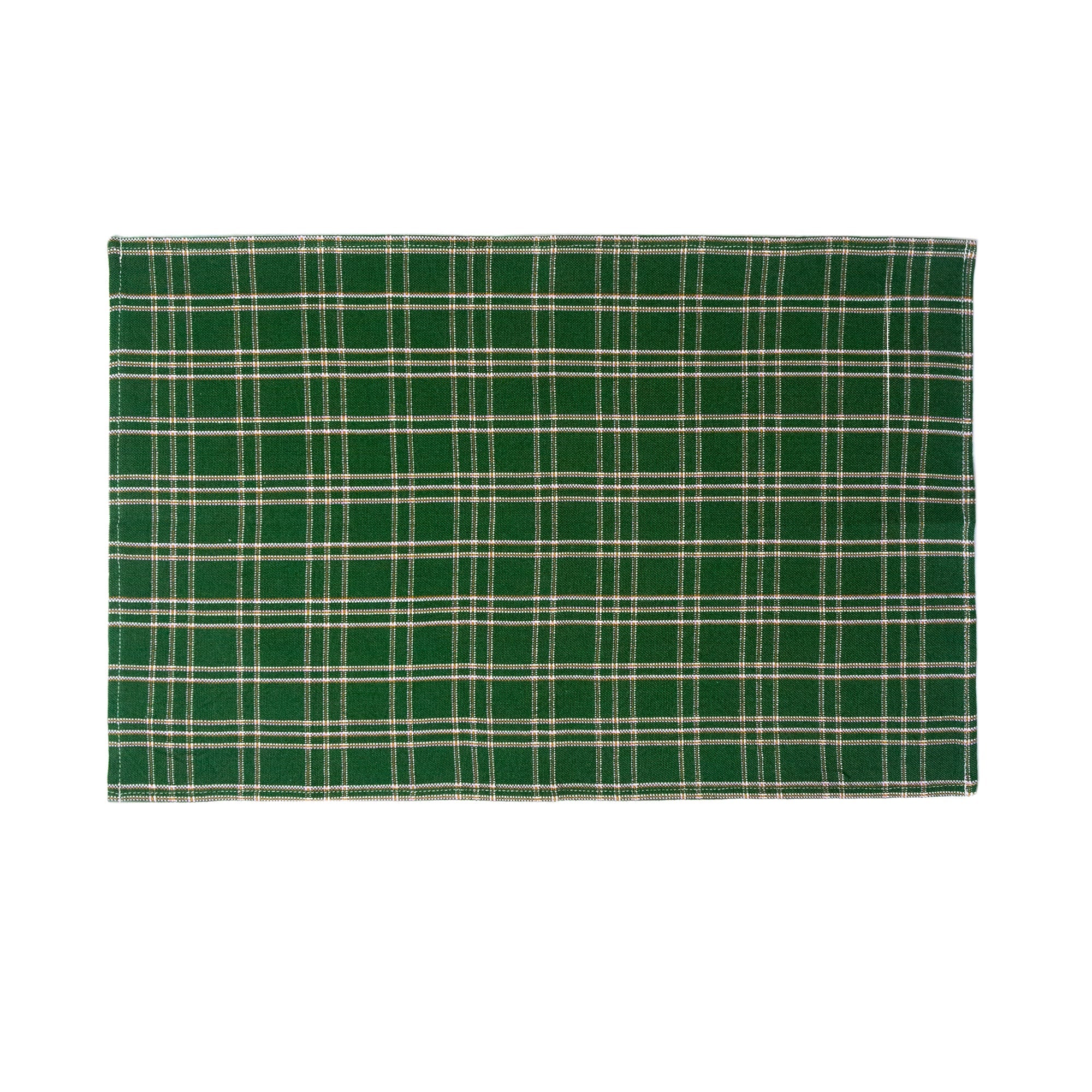 Chiapas Plaid Forest Green Placemat