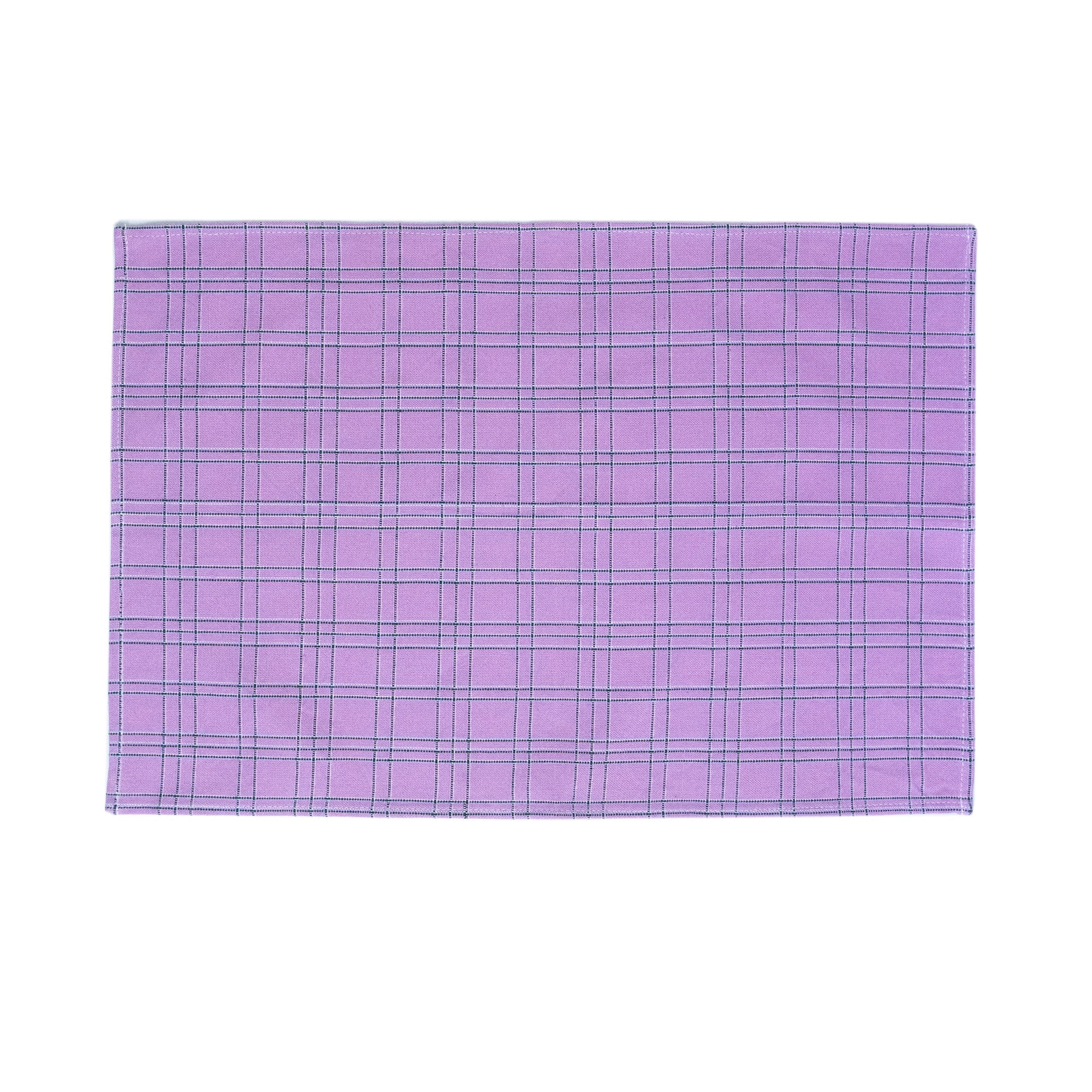 Chiapas Plaid Placemat (Lilac)