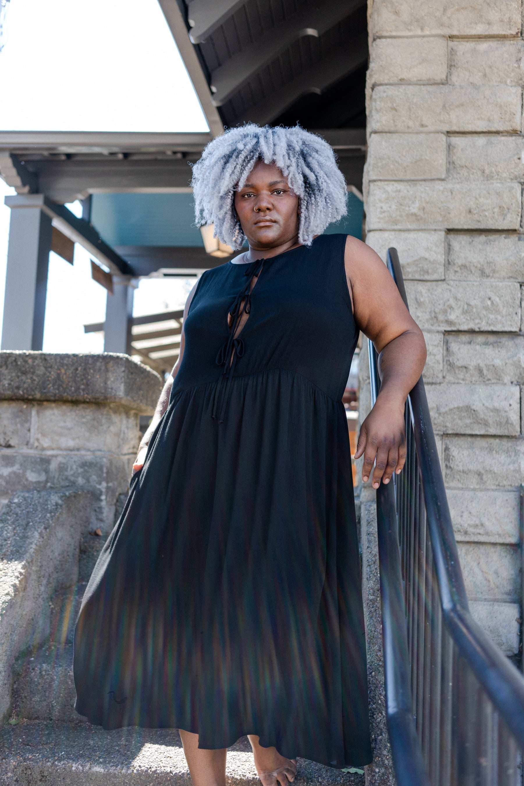 Reversible Gwendolyn Dress (Onyx)