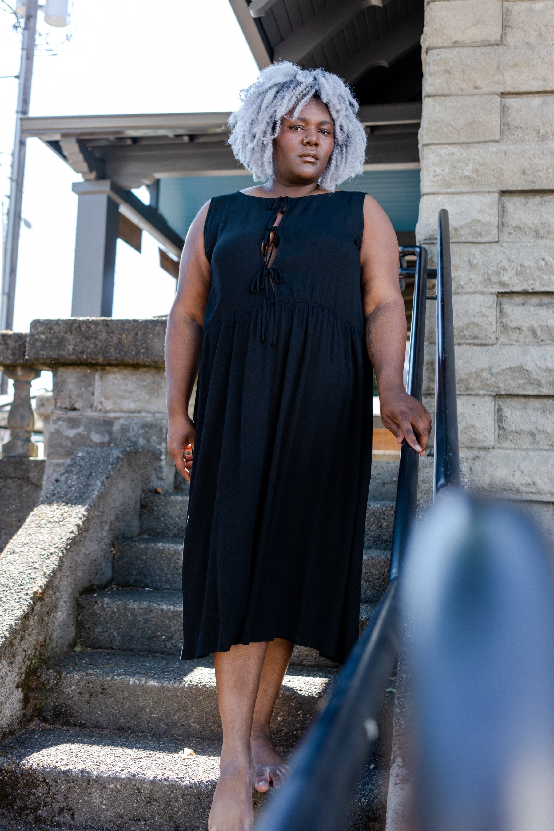 Reversible Gwendolyn Dress (Onyx)