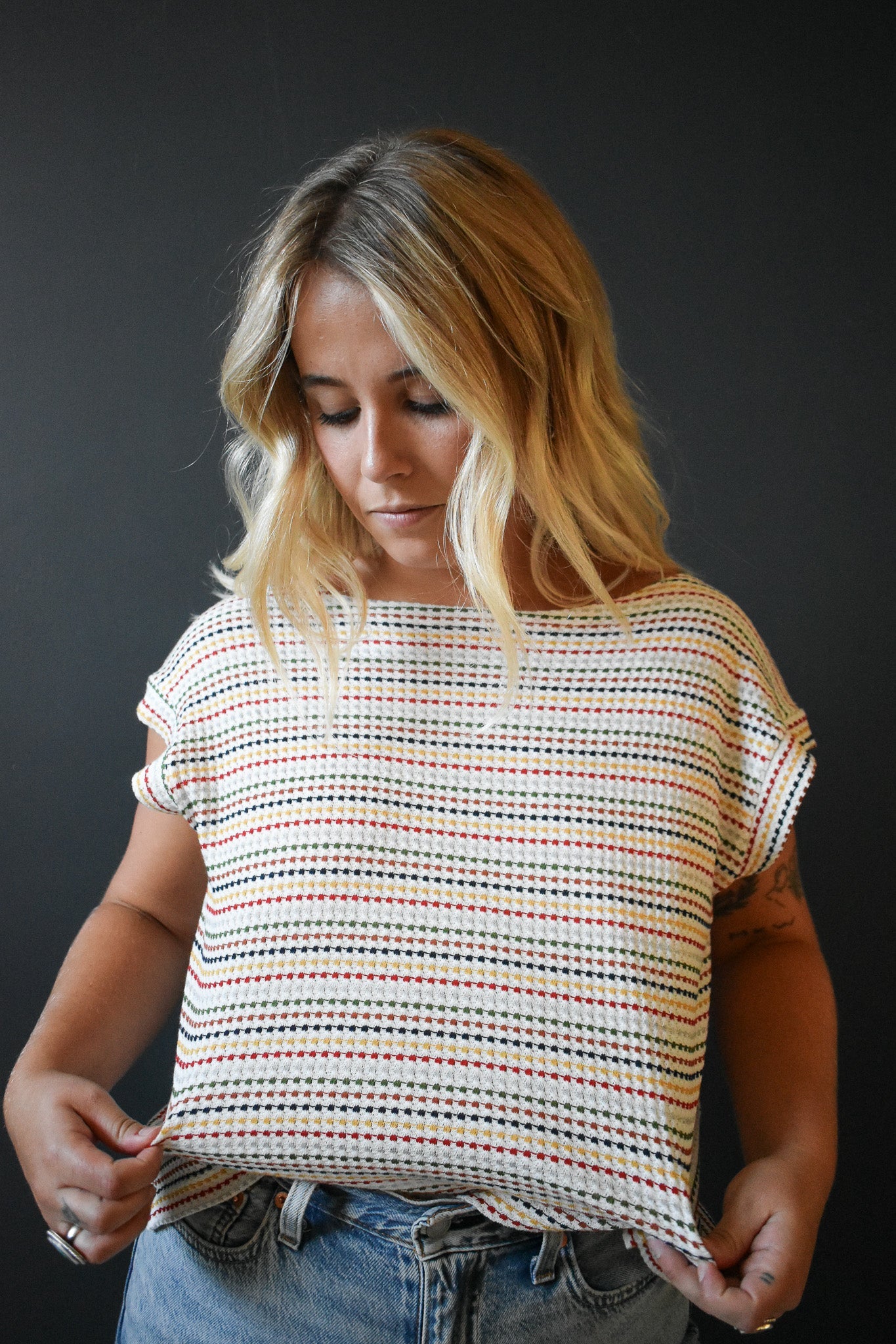 Ellen Cap Sleeve in Confetti