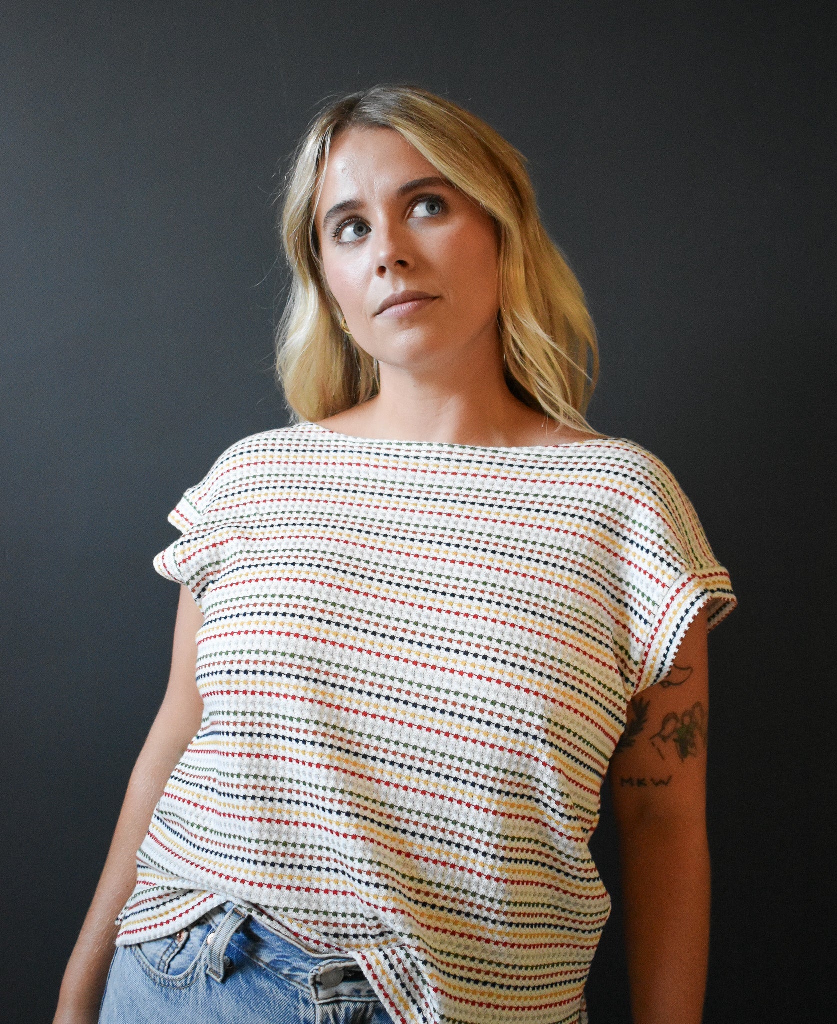 Ellen Cap Sleeve in Confetti