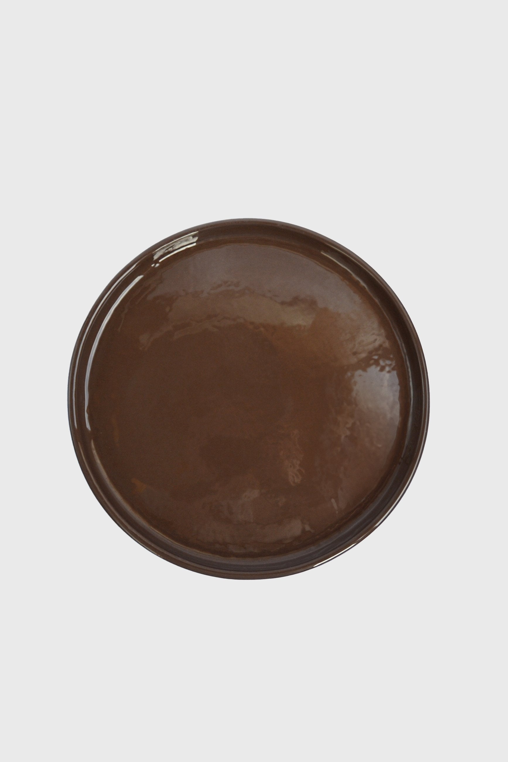 Porcelain Dinner Plates (Forget-me-not/Chocolate)