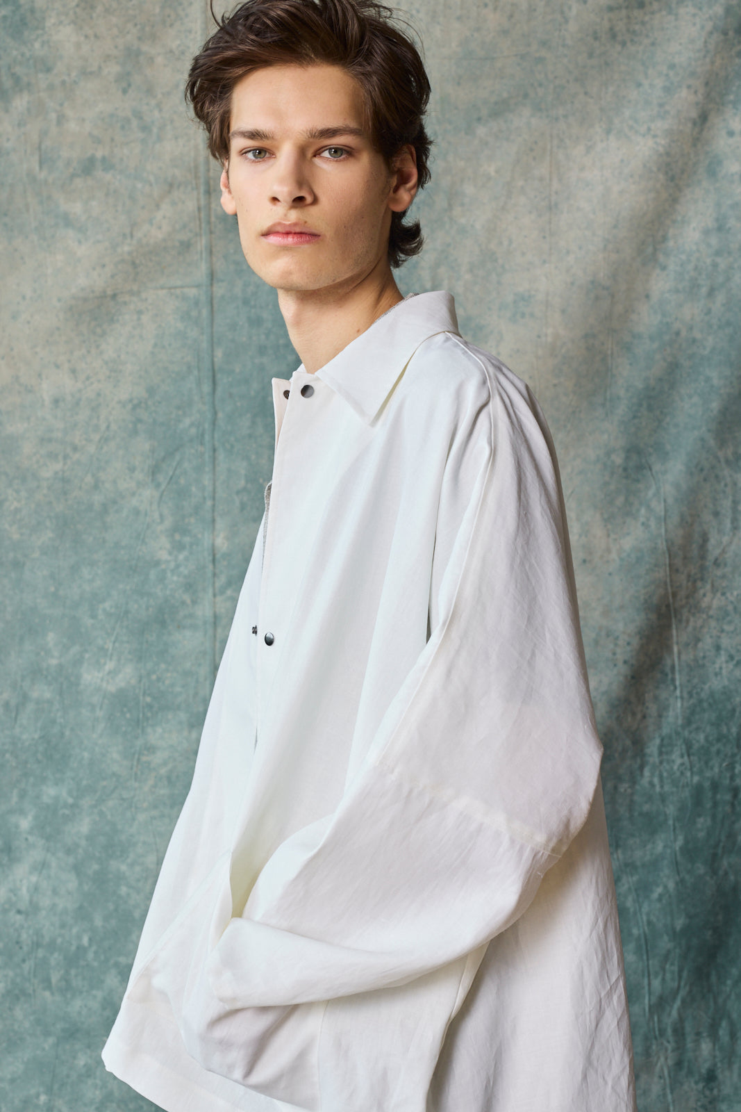 Gender-Neutral Oversized Shirt Jacket (Paper)