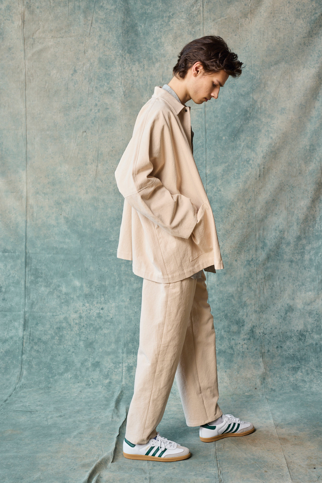 Gender-Neutral Column Pant (Milk Tea)