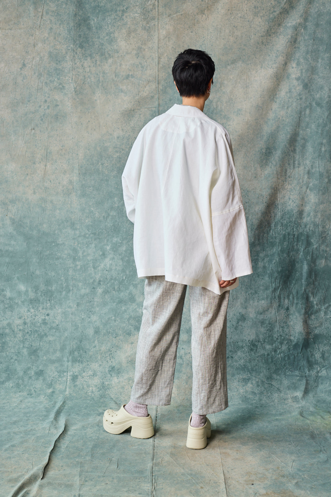 Gender-Neutral Oversized Shirt Jacket (Paper)