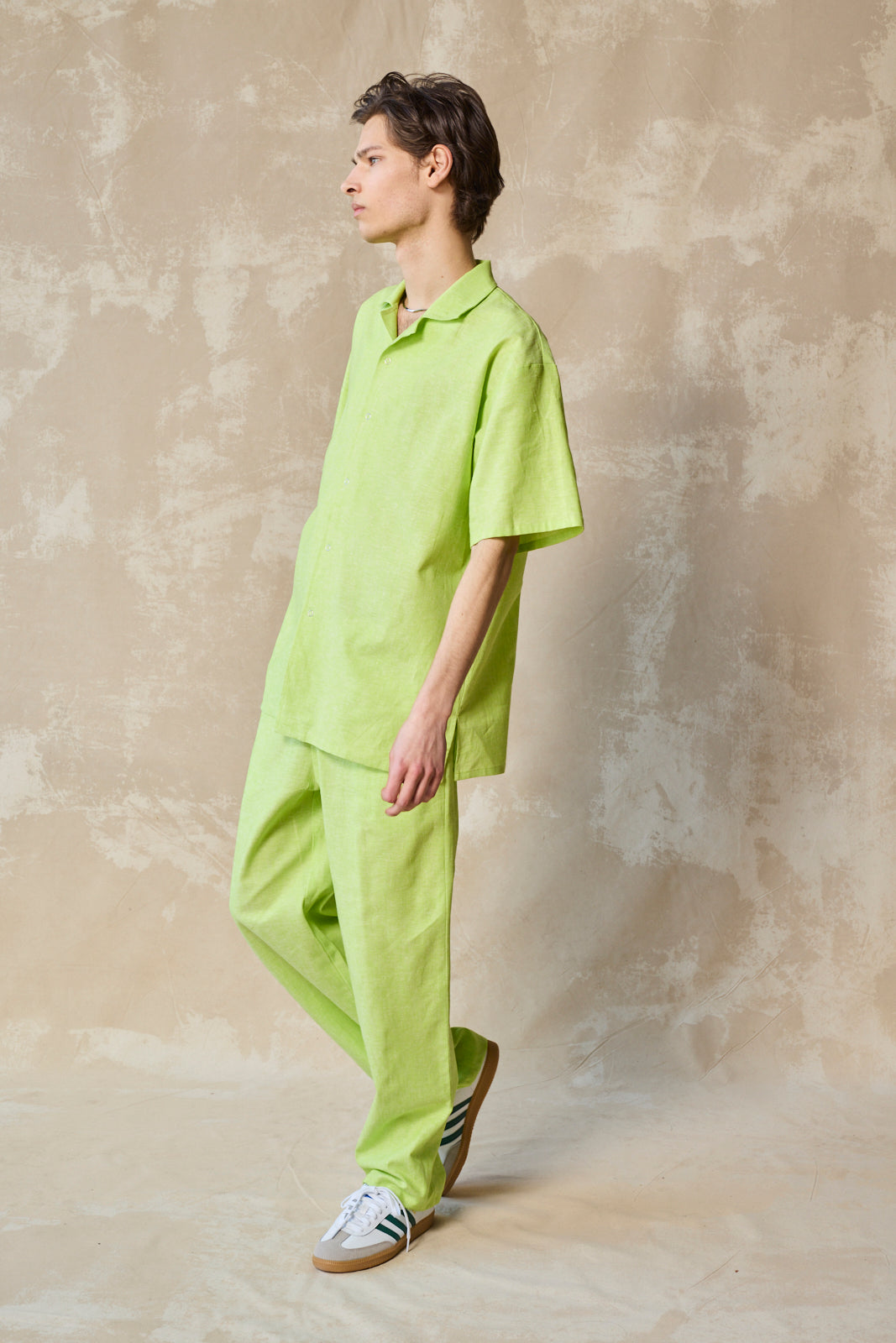 Gender-Neutral Column Pant (Lime)