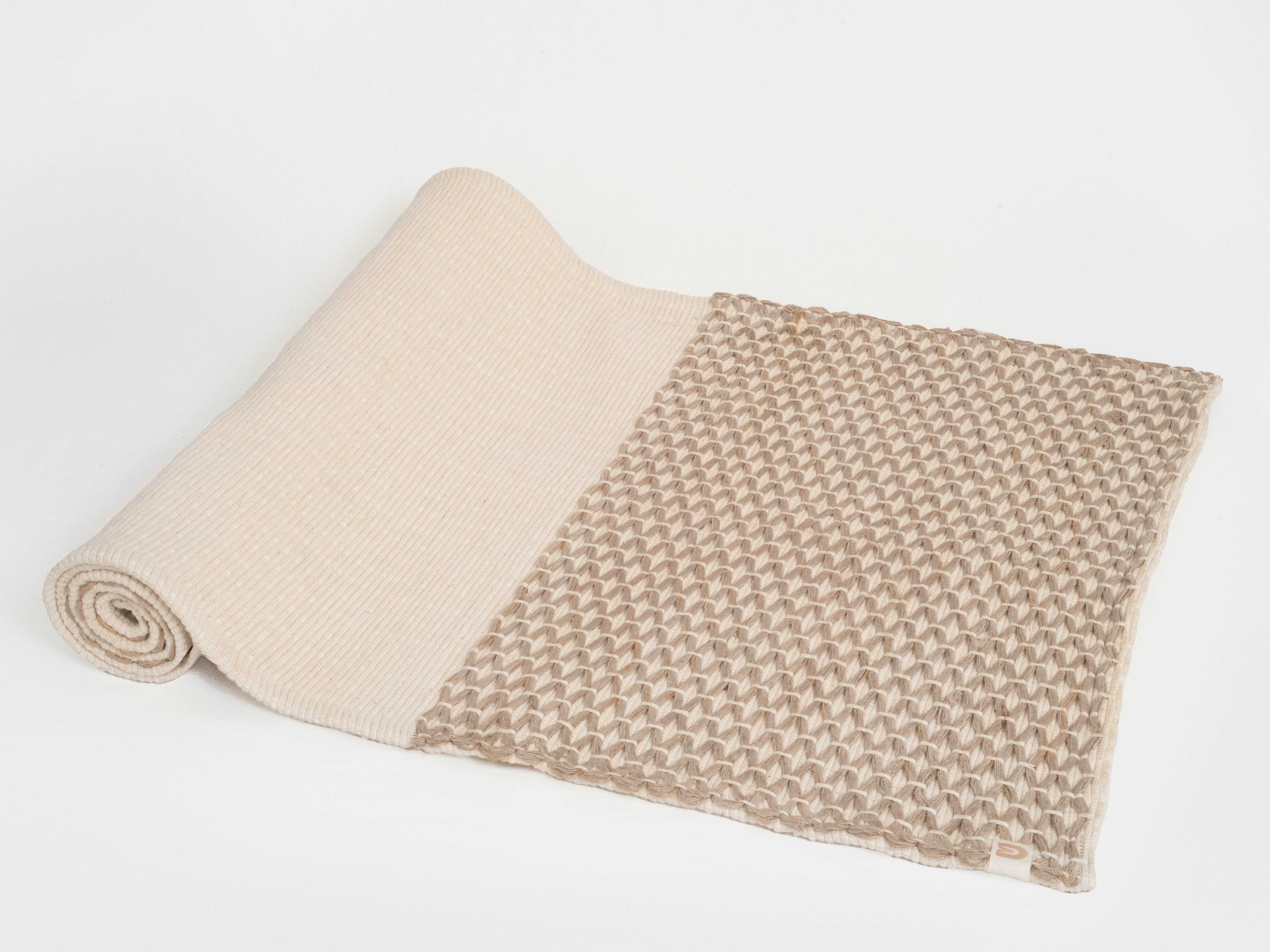 Diamond Yoga Mat (Clay & Cream)