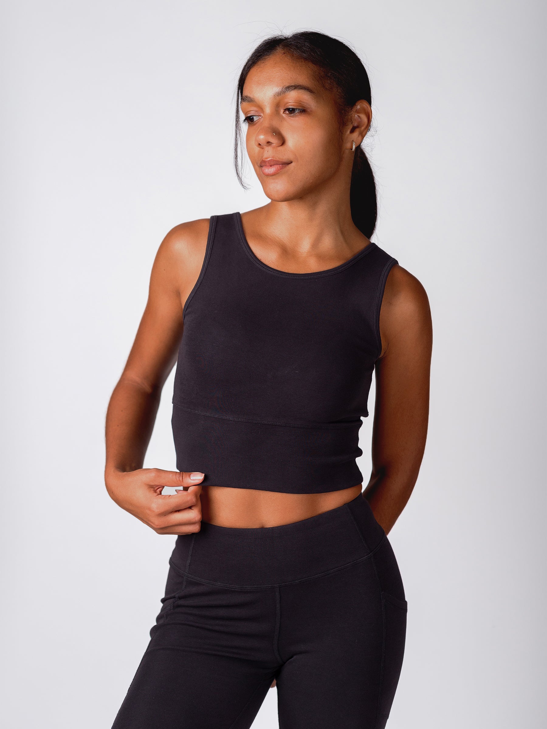 PlantTec™ Organic Reversible Tank | Eclipse, a Organic Activewear by Happy Earth Apparel