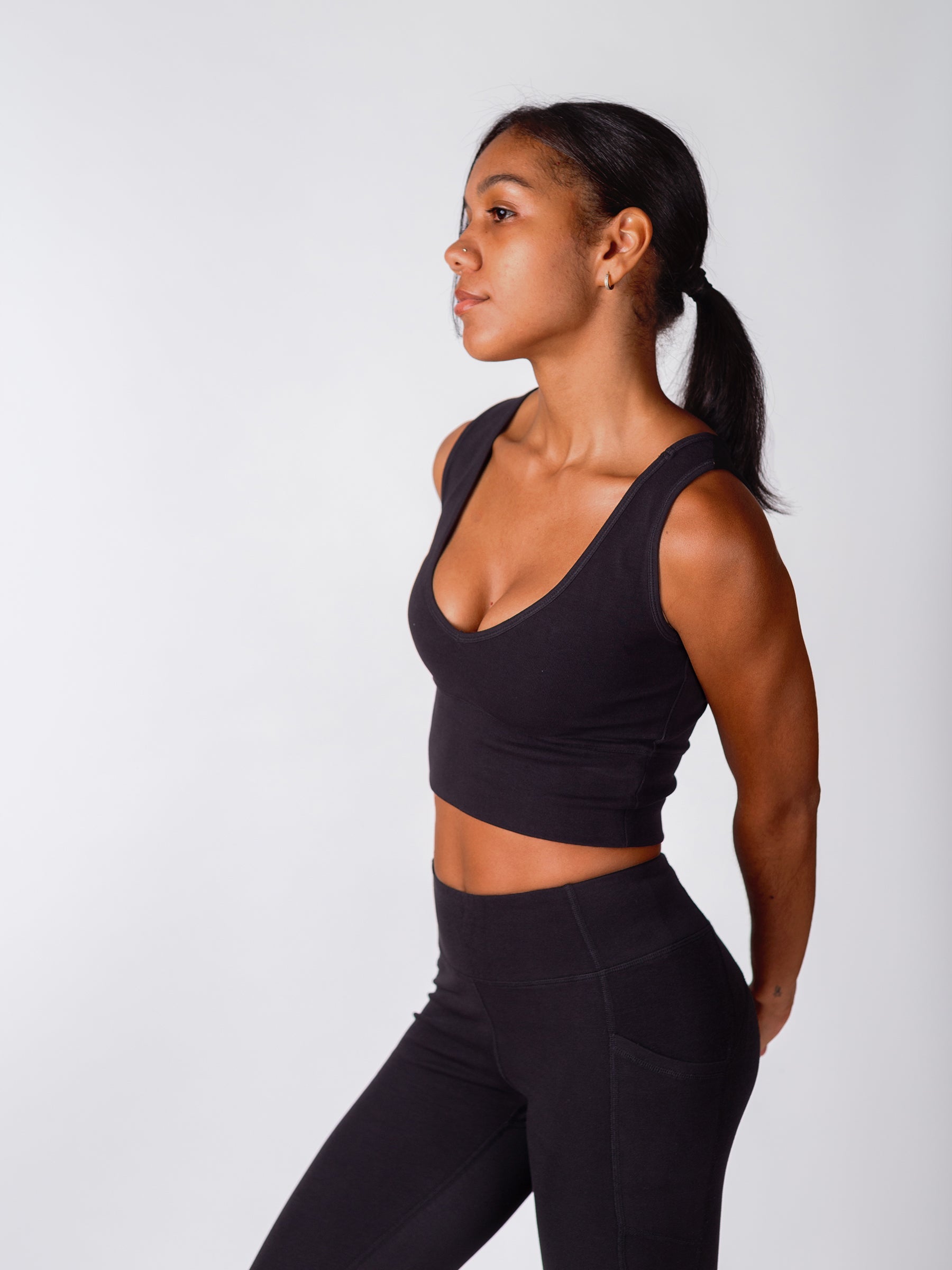 PlantTec™ Organic Reversible Tank | Eclipse, a Organic Activewear by Happy Earth Apparel
