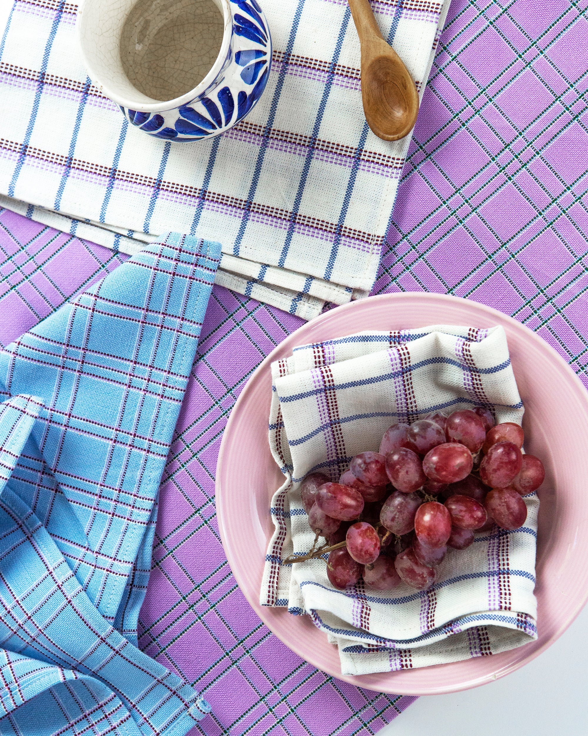 Chiapas Plaid Lilac Placemat