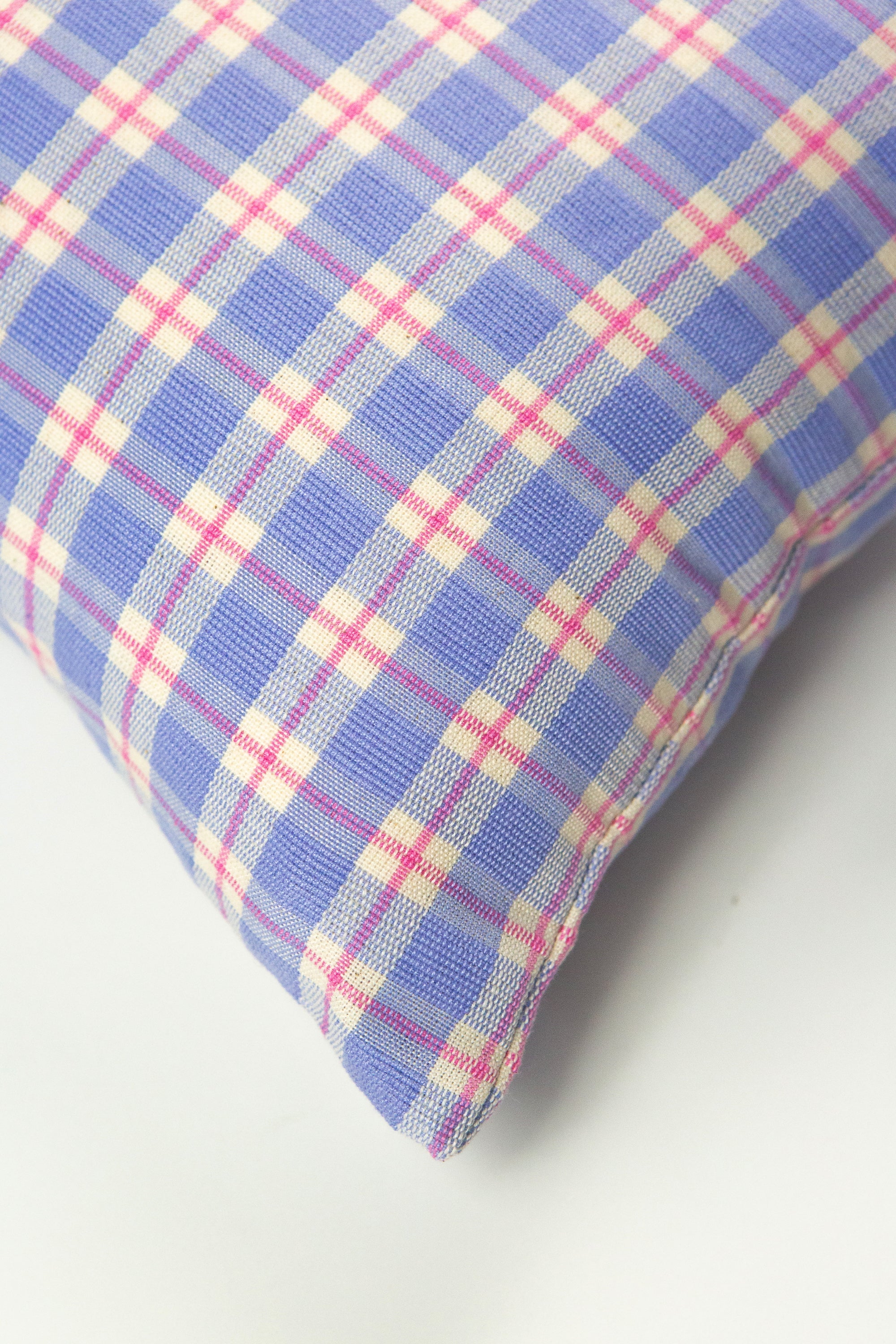 Sofia Plaid Periwinkle Pillows
