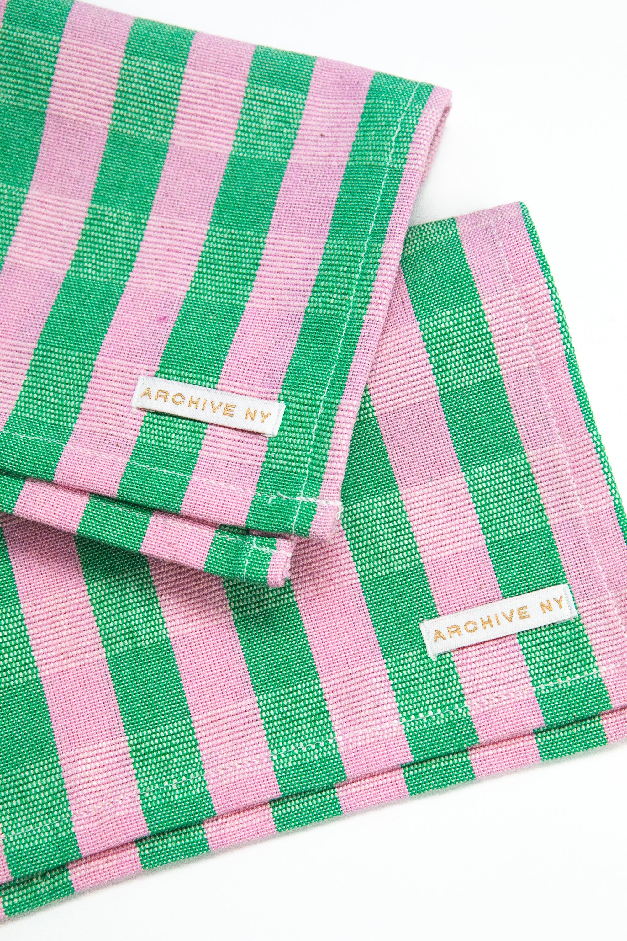 Flora Stripe Cocktail Napkins (Set of 4)