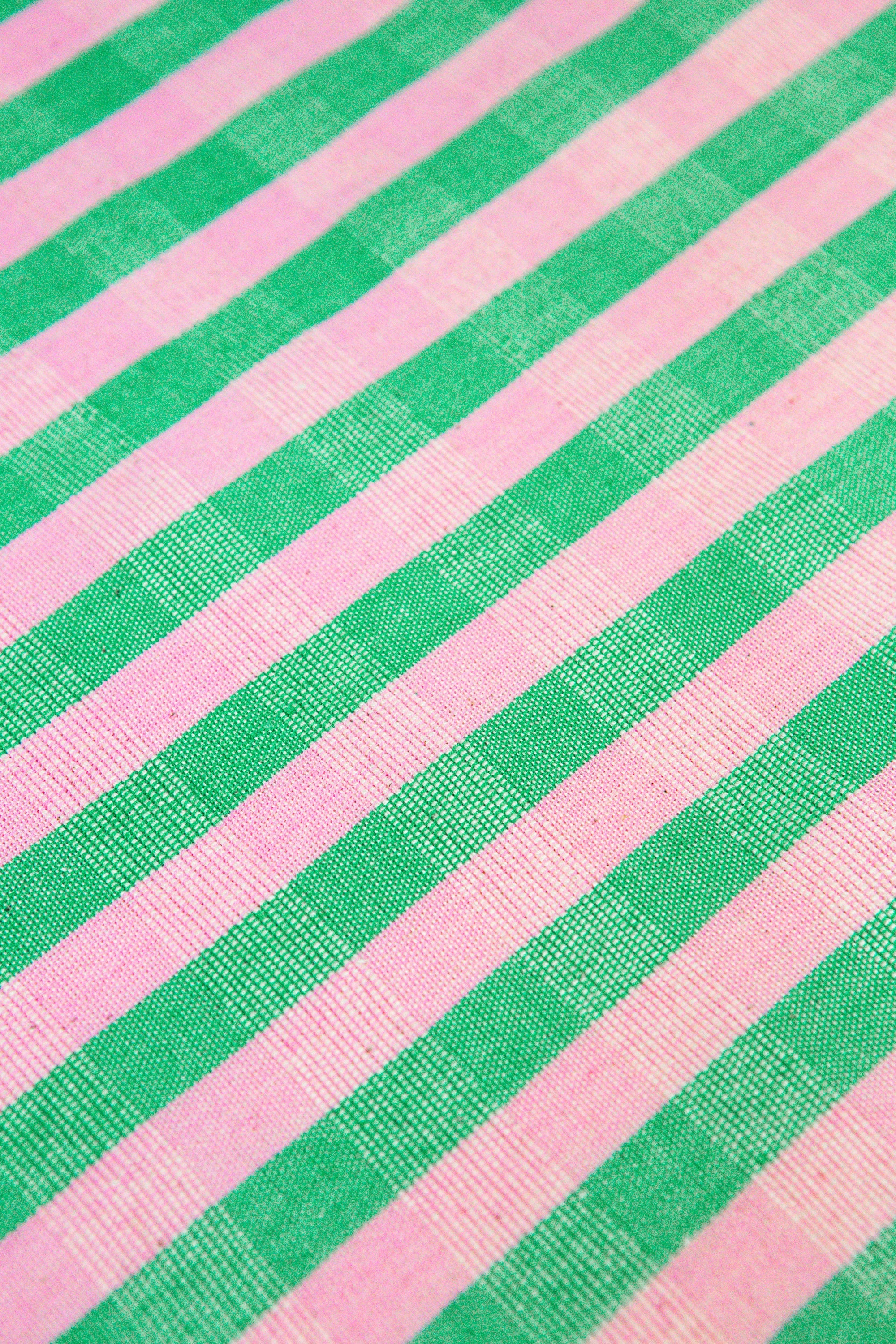 Flora Stripe Ruffle Pillow