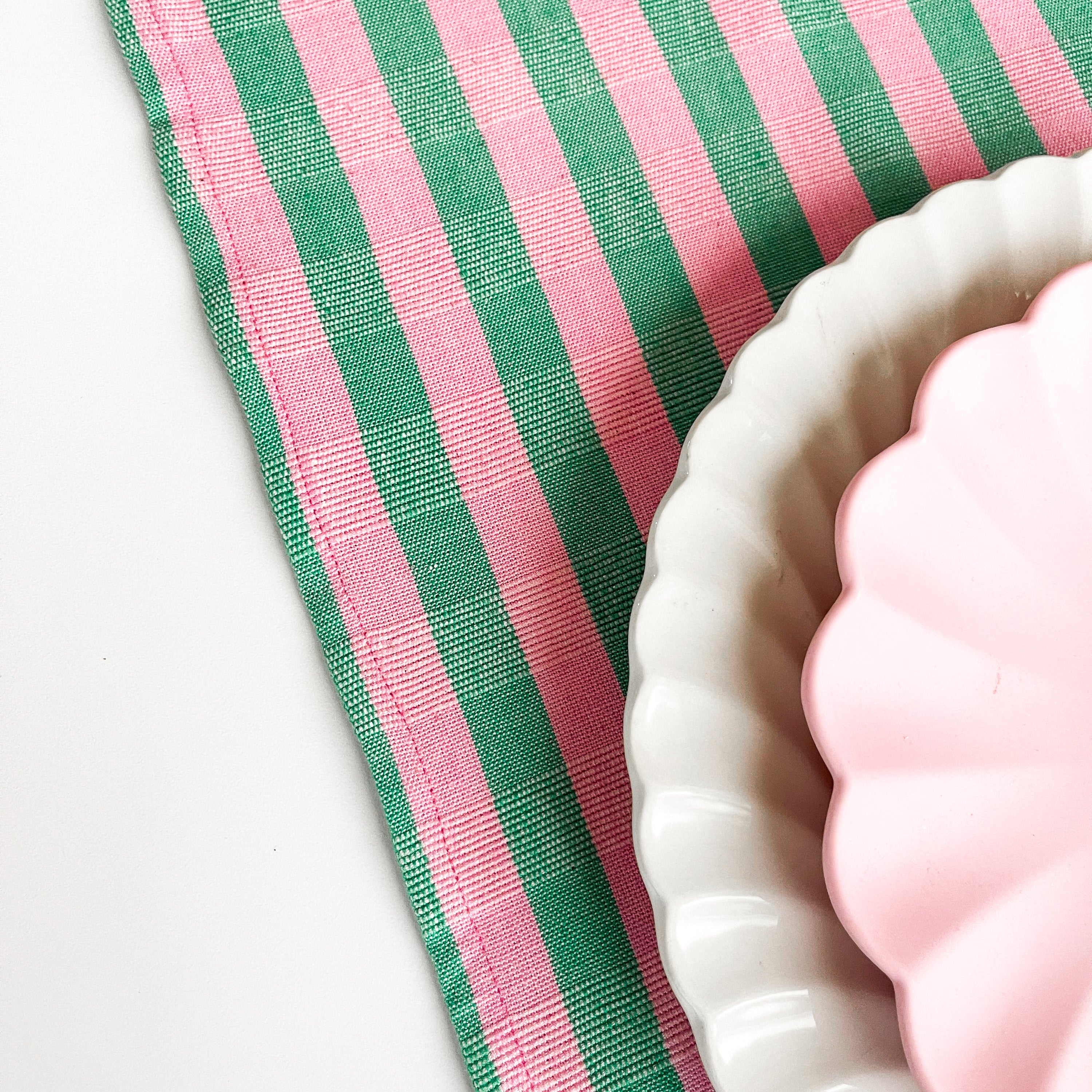 Flora Stripe Kitchen Towel