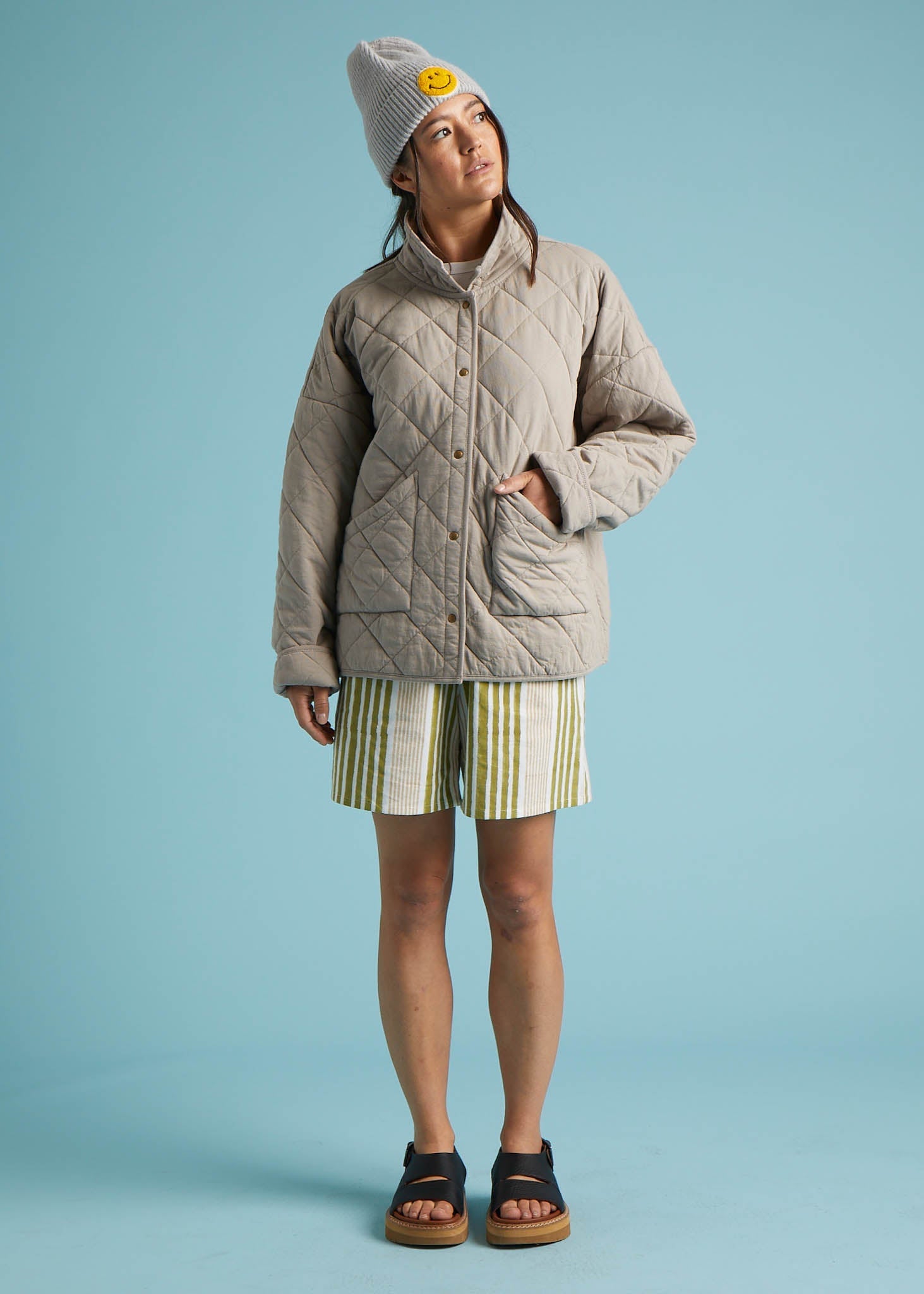 Countryside Quilted Jacket - Pebble