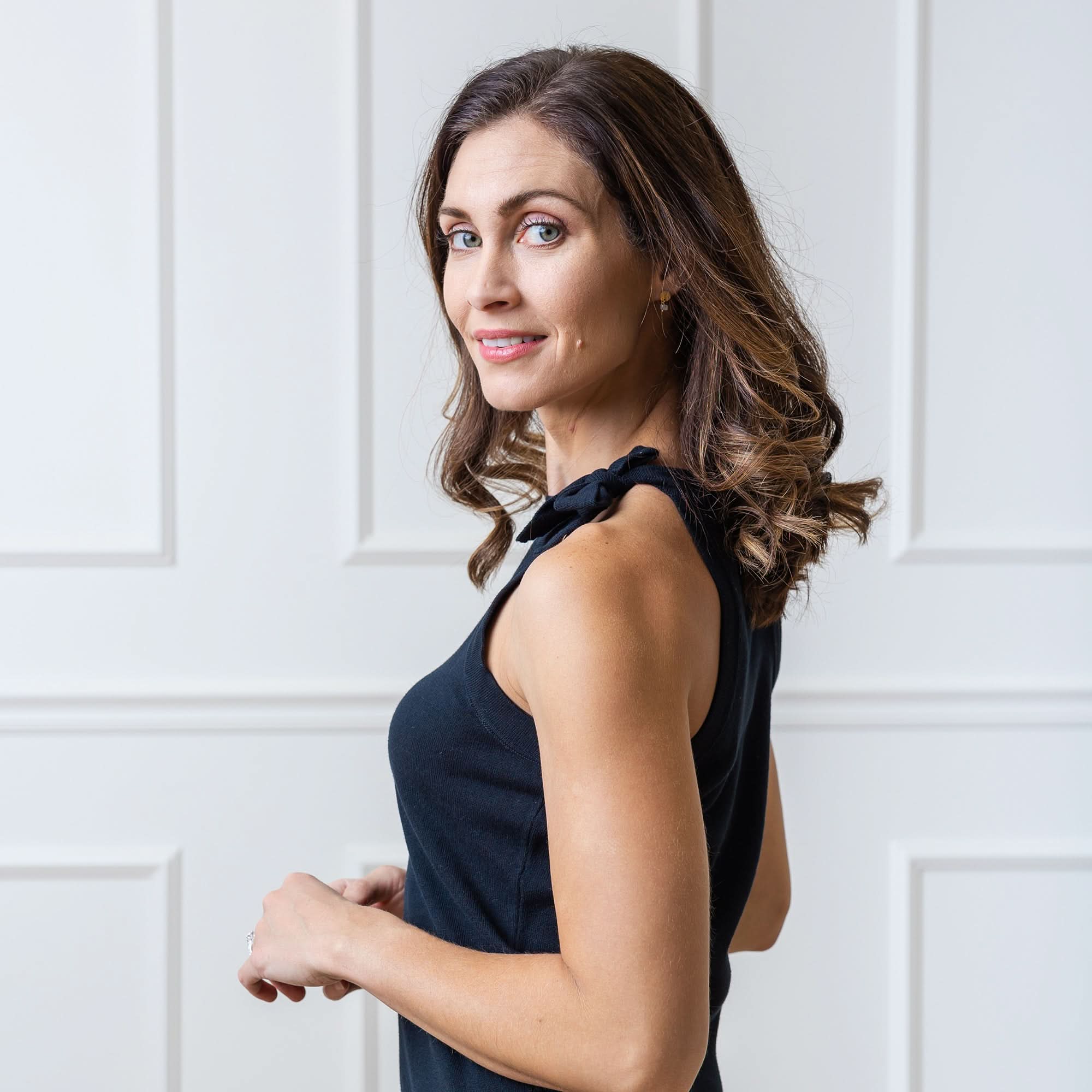 Halter Tie Knit Sweater Dress (Black)