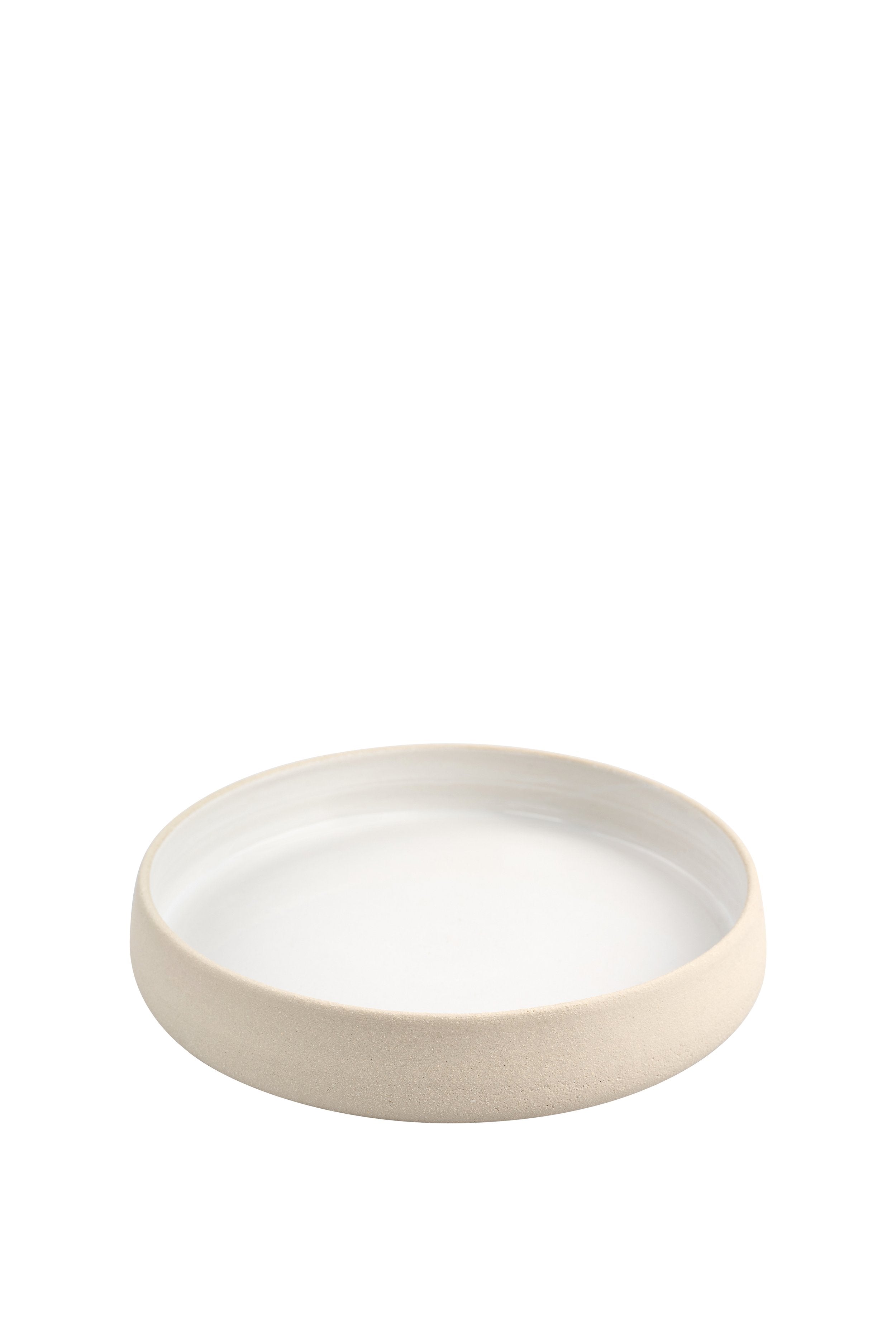 Stoneware Dinner Plates with High Sides