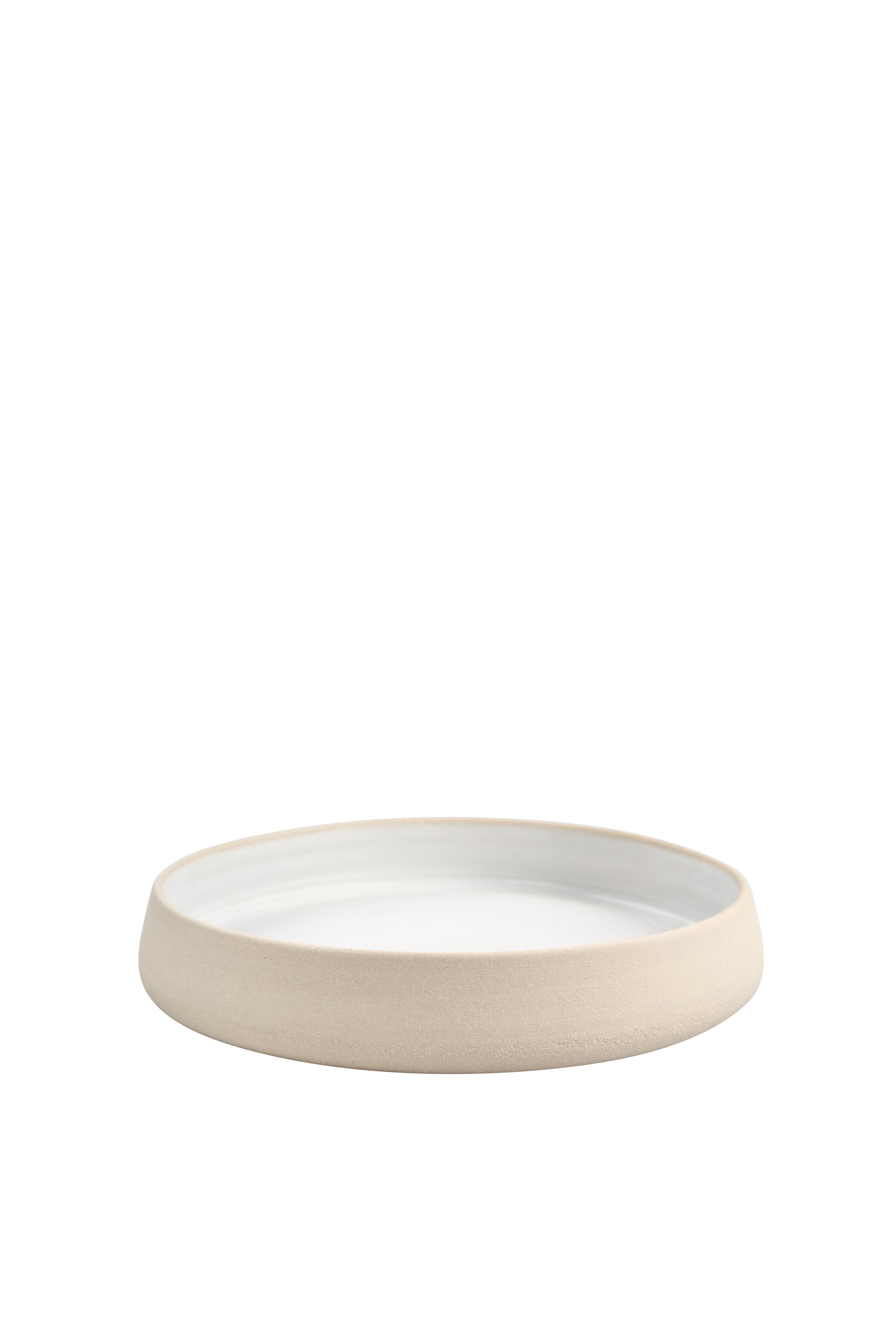 Stoneware Dinner Plates with High Sides