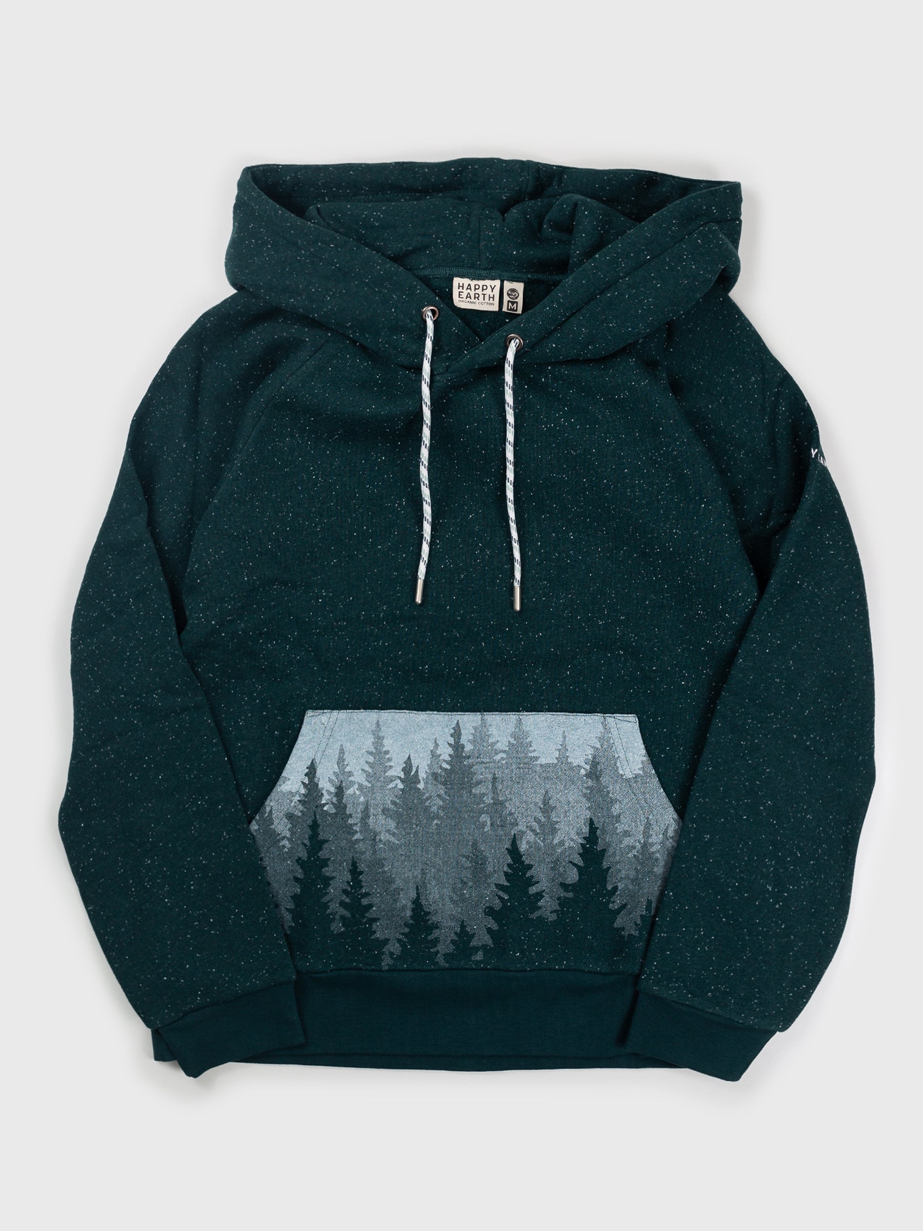 Misty Forest Hoodie, a Organic Hoodie by Happy Earth Apparel