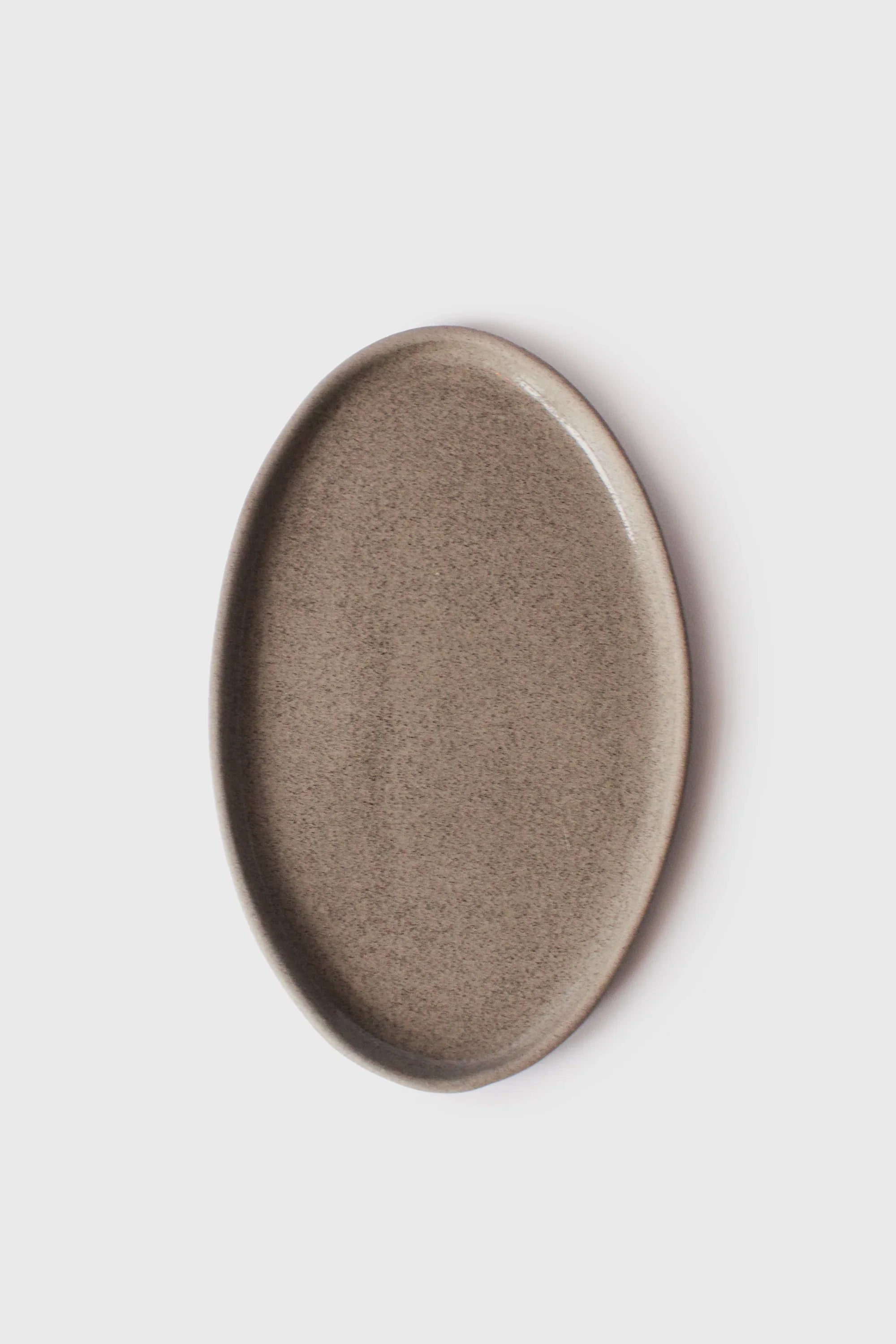 Stoneware Oval Serving Platter (Concrete)