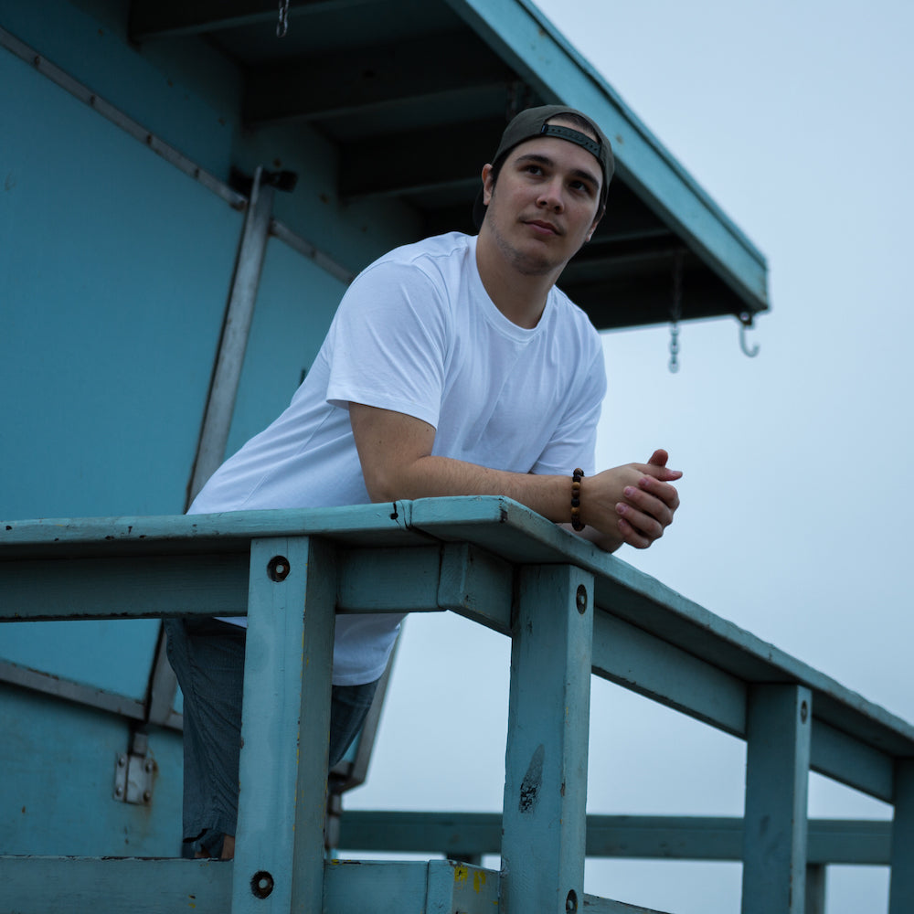 Men's Organic Crew Neck (White)