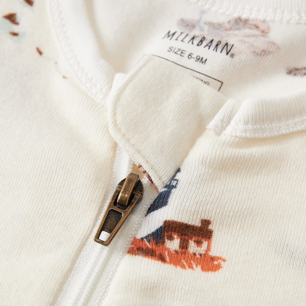 Sandcastle Organic Cotton Zipper Pajama