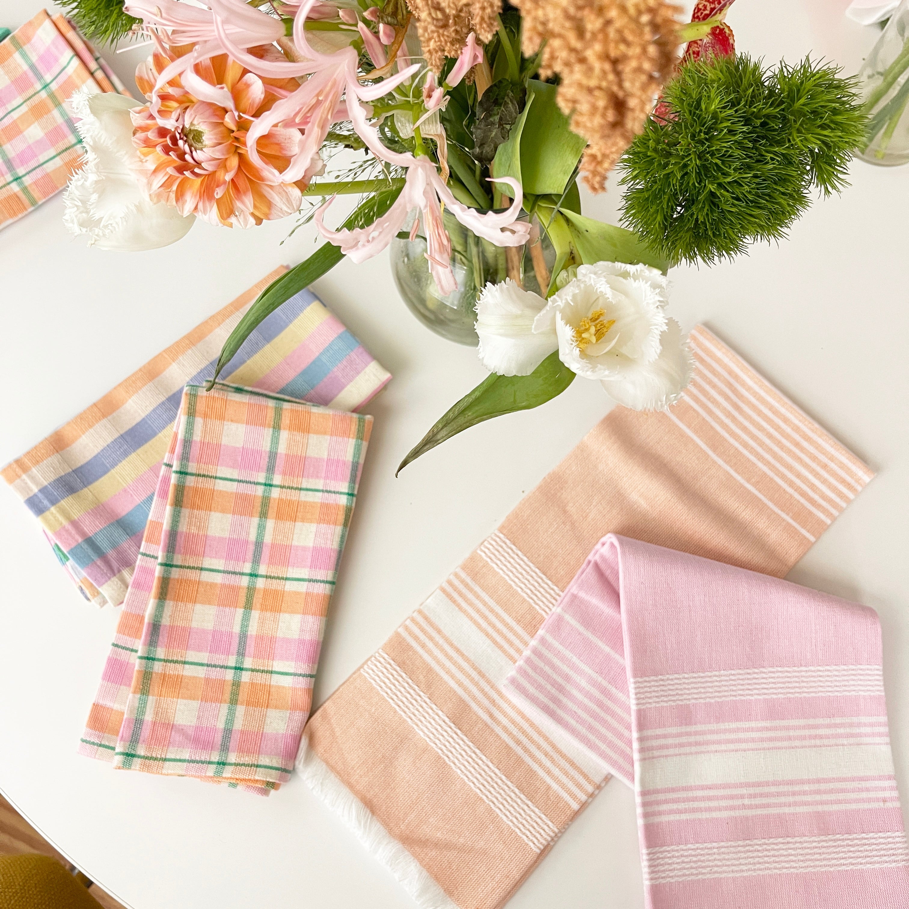 Kitchen Towel (Peach Chambray)