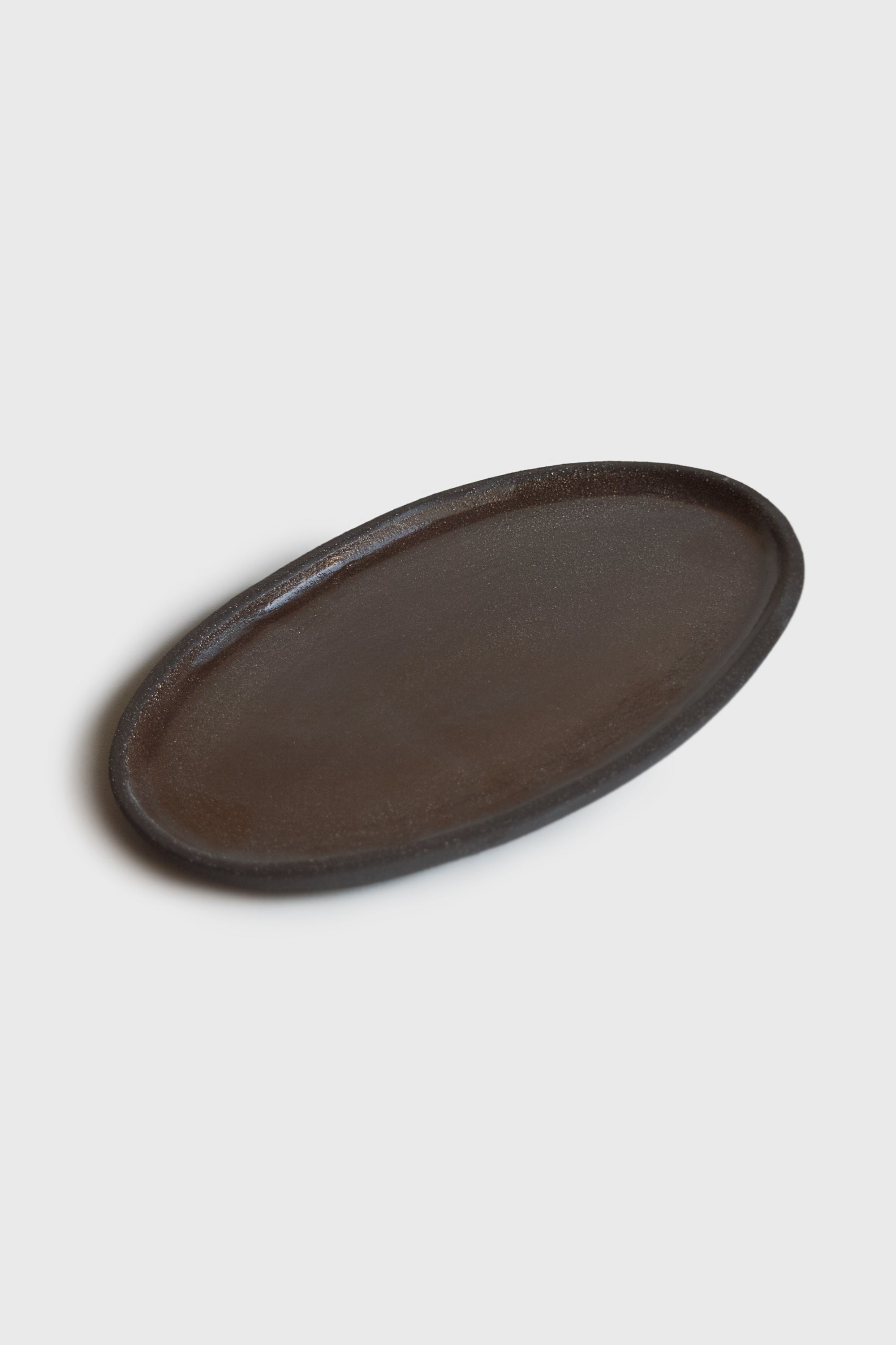 Stoneware Oval Serving Platter (Pumpernikel)