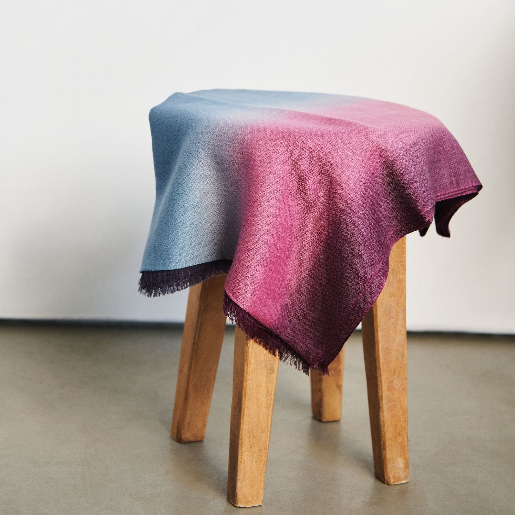 Iris Haze Cashmere Merino Handloom Scarf