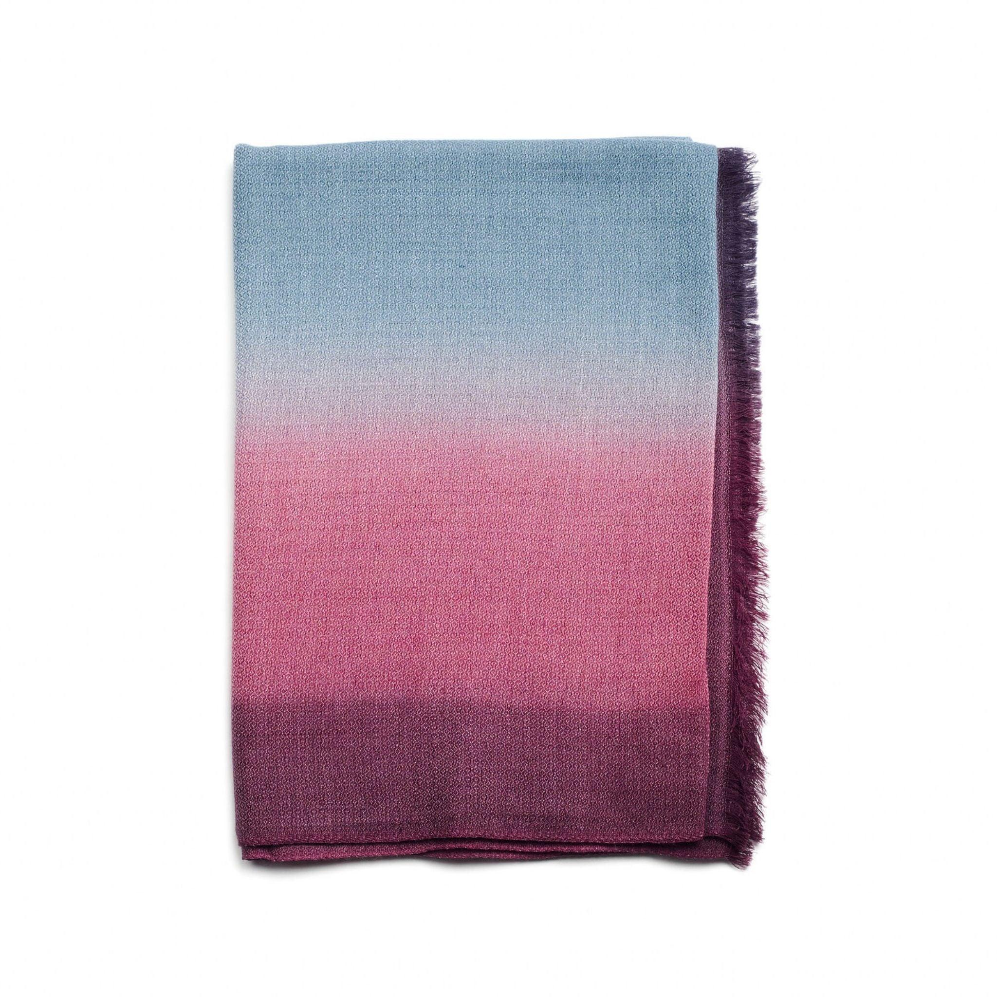 Iris Haze Cashmere Merino Handloom Scarf